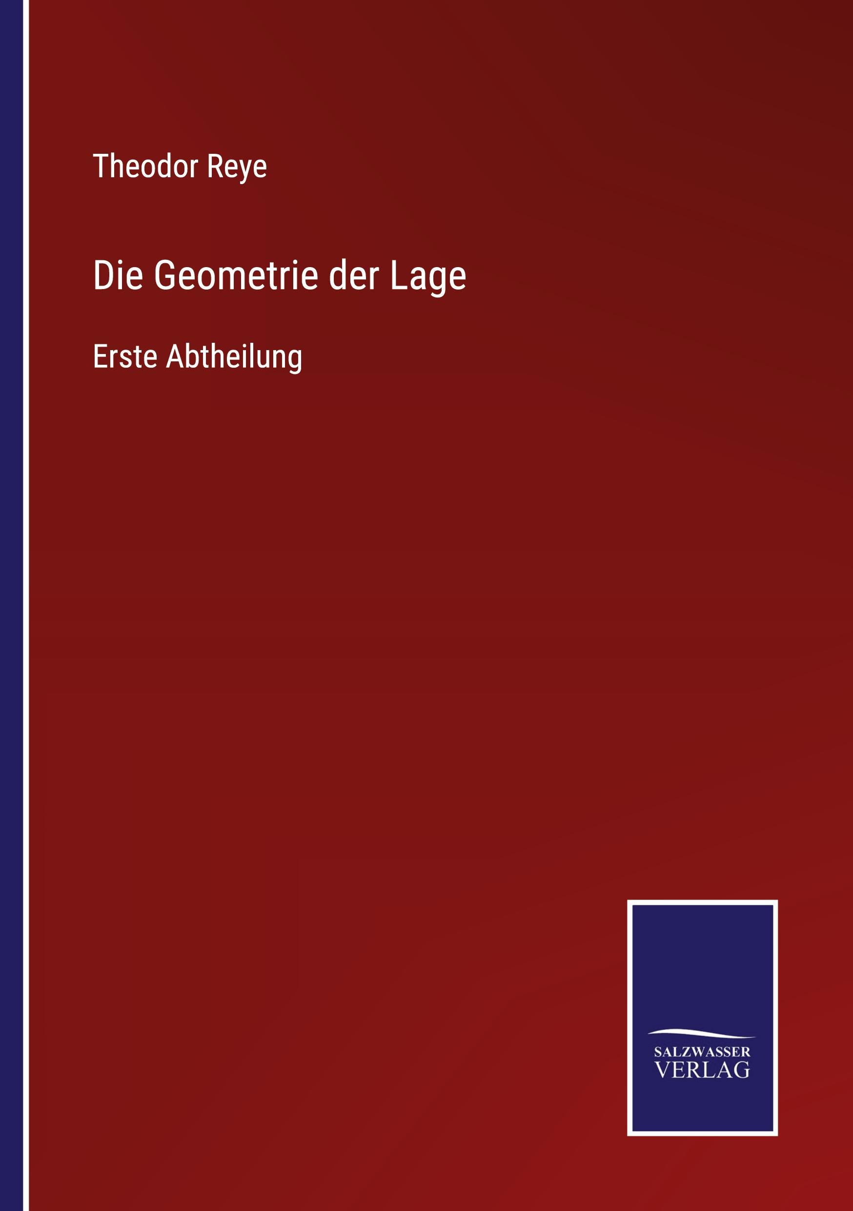 Vorderes Coverbild Die Geometrie der Lage