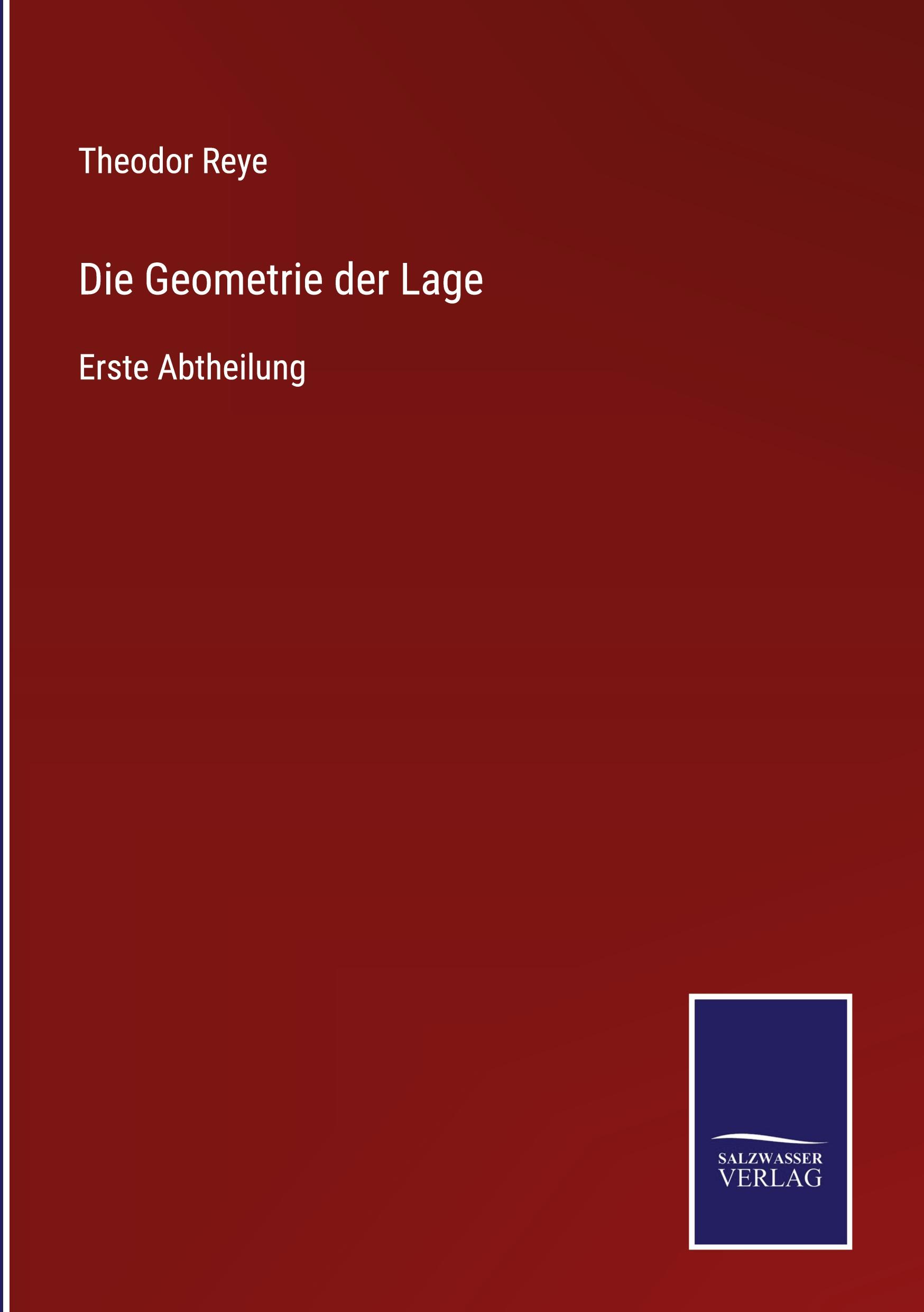 Vorderes Coverbild Die Geometrie der Lage