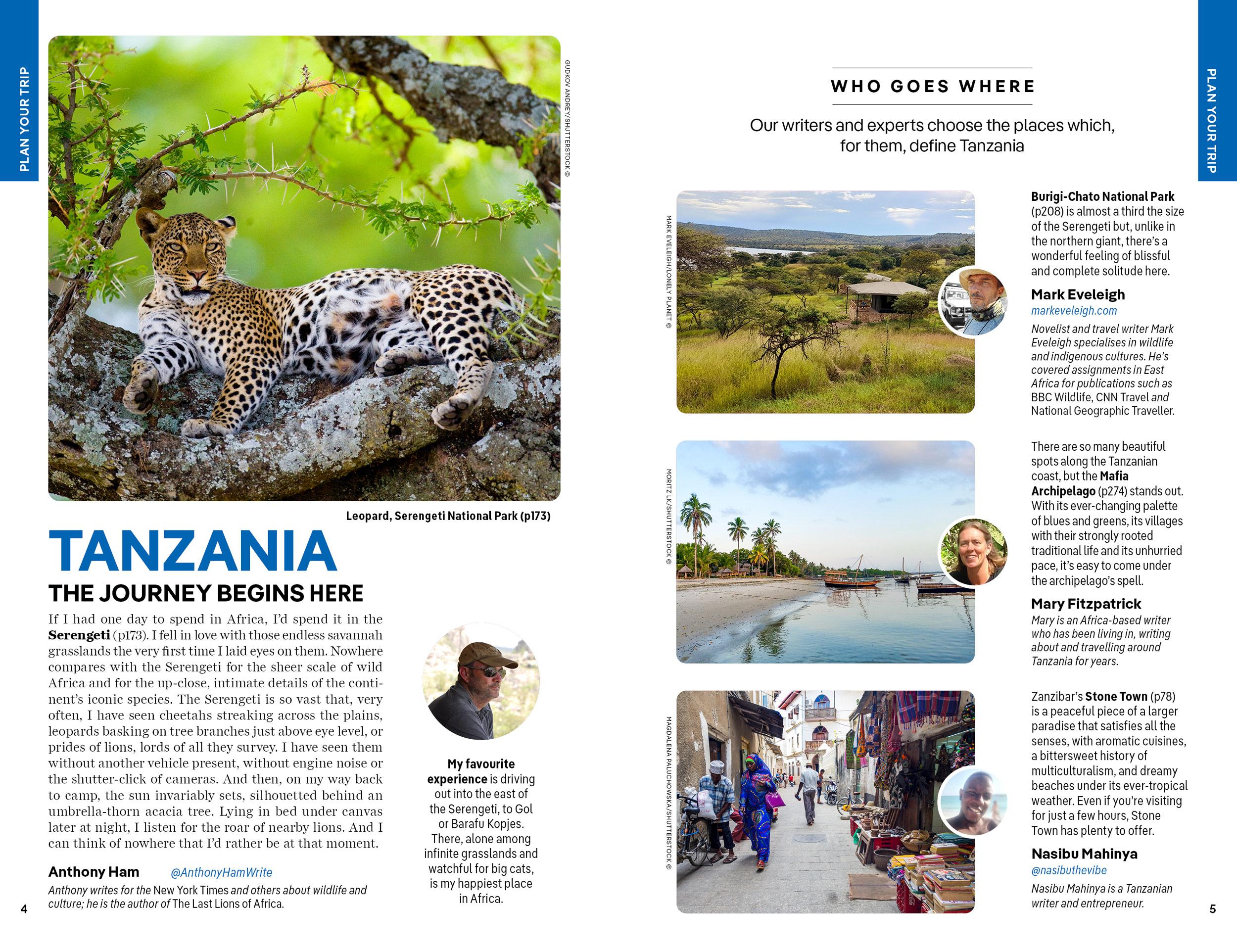 Beispielinhalt (Bild) Lonely Planet Tanzania