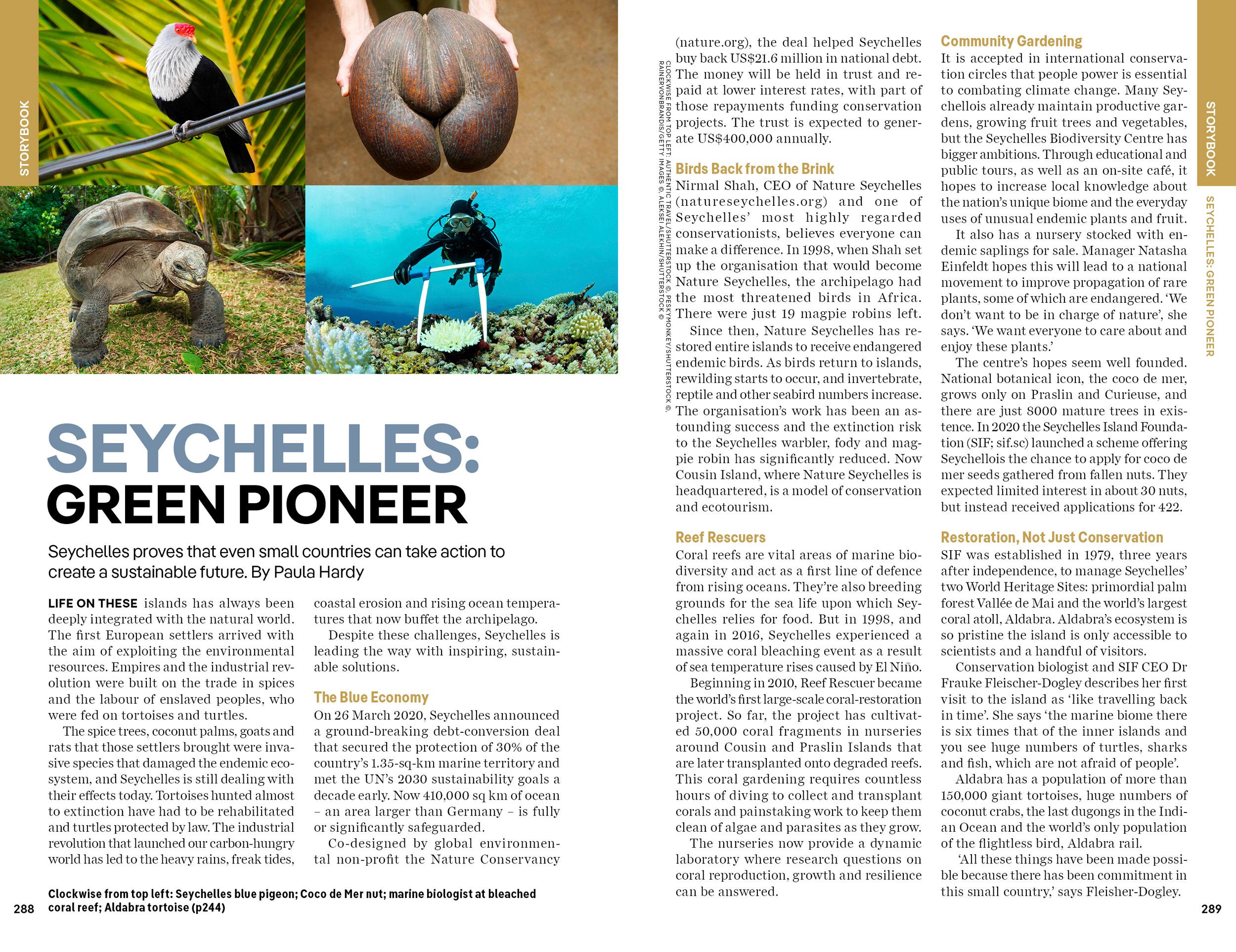 Beispielinhalt (Bild) Lonely Planet Mauritius, Reunion & Seychelles