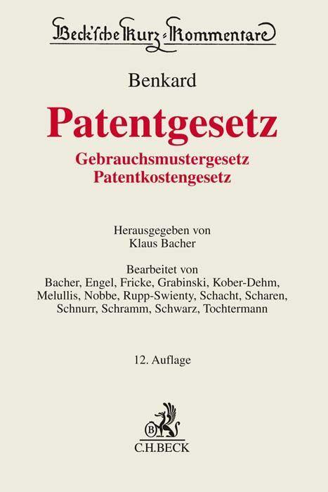 Vorderes Coverbild Patentgesetz