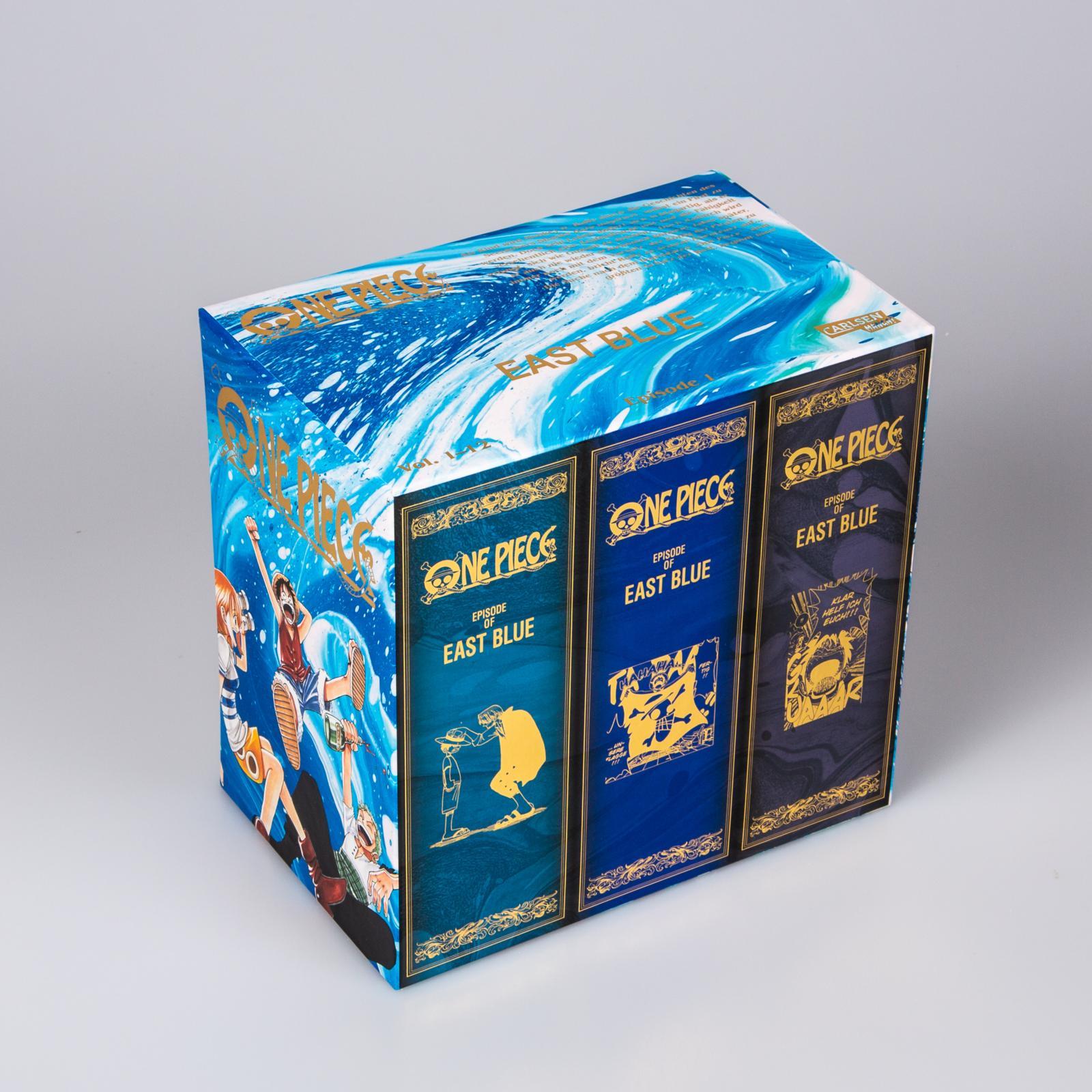 Beispielinhalt (Bild) One Piece Sammelschuber 1: East Blue (inklusive Band 1-12)