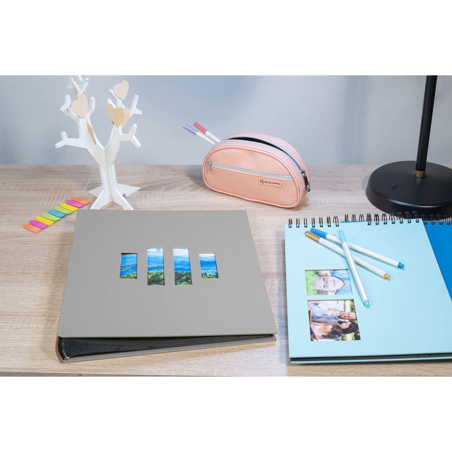 Beispielinhalt (Bild) Fotoalbum MILANO 29x32 cm, 60 schwarze Seiten