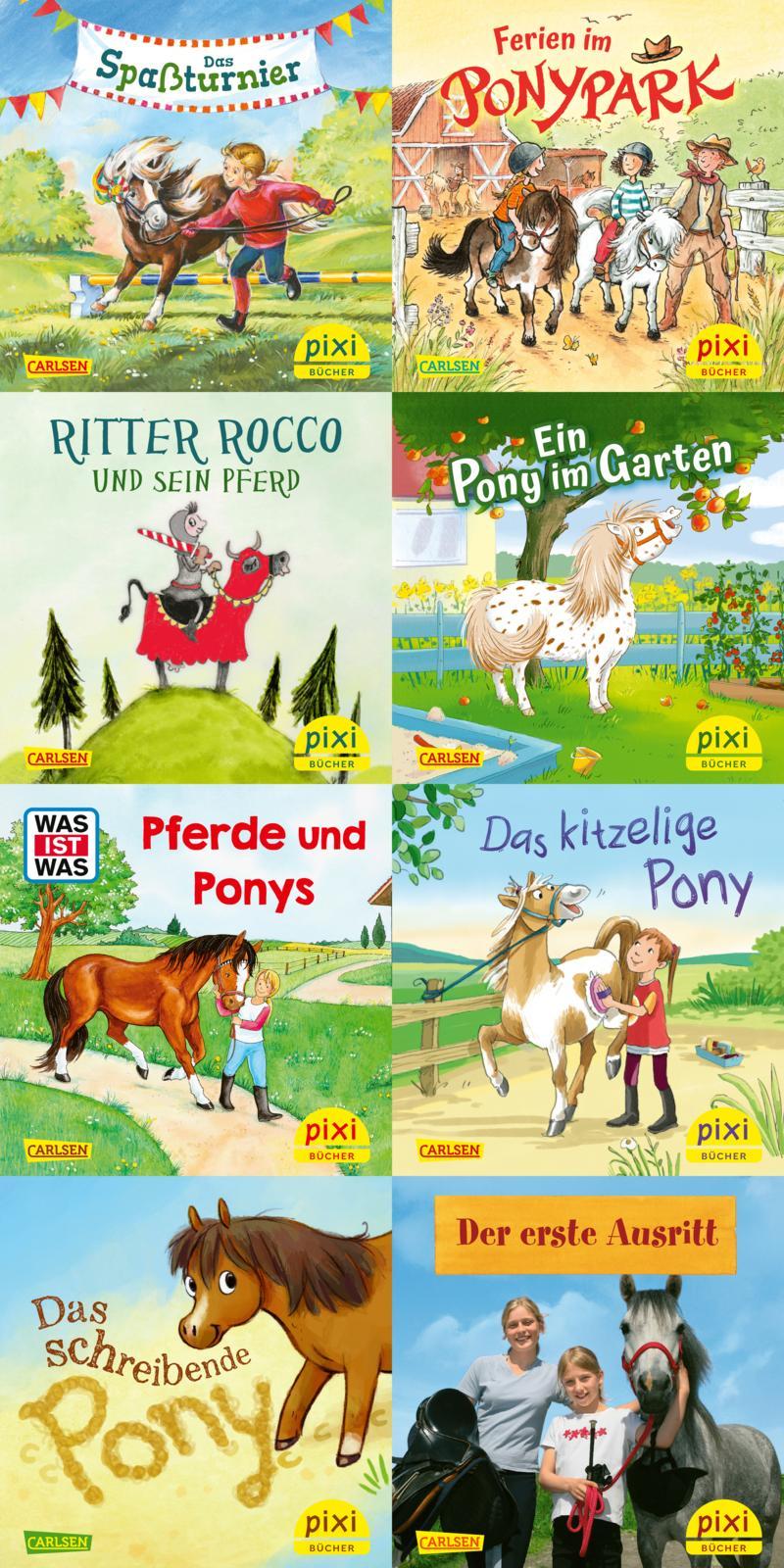 Vorderes Coverbild Pixi-8er-Set 284: Pixis bunter Ponyhof (8x1 Exemplar)