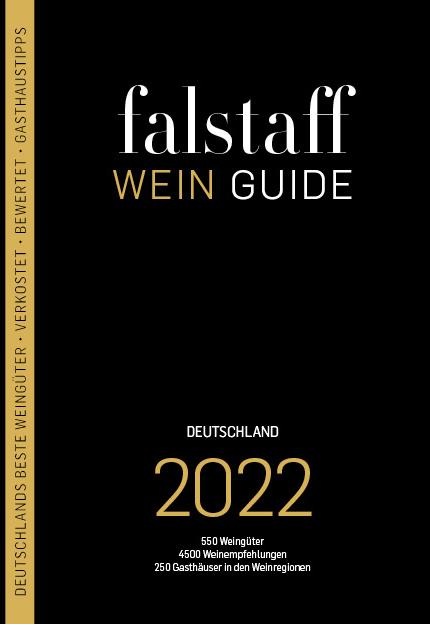 Vorderes Coverbild falstaff Weinguide Deutschland 2022