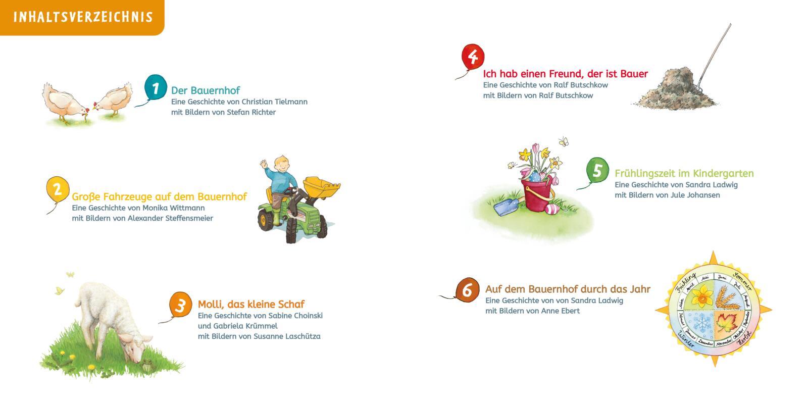 Beispielinhalt (Bild) LESEMAUS Sonderbände: Die schönsten Bauernhof-Geschichten