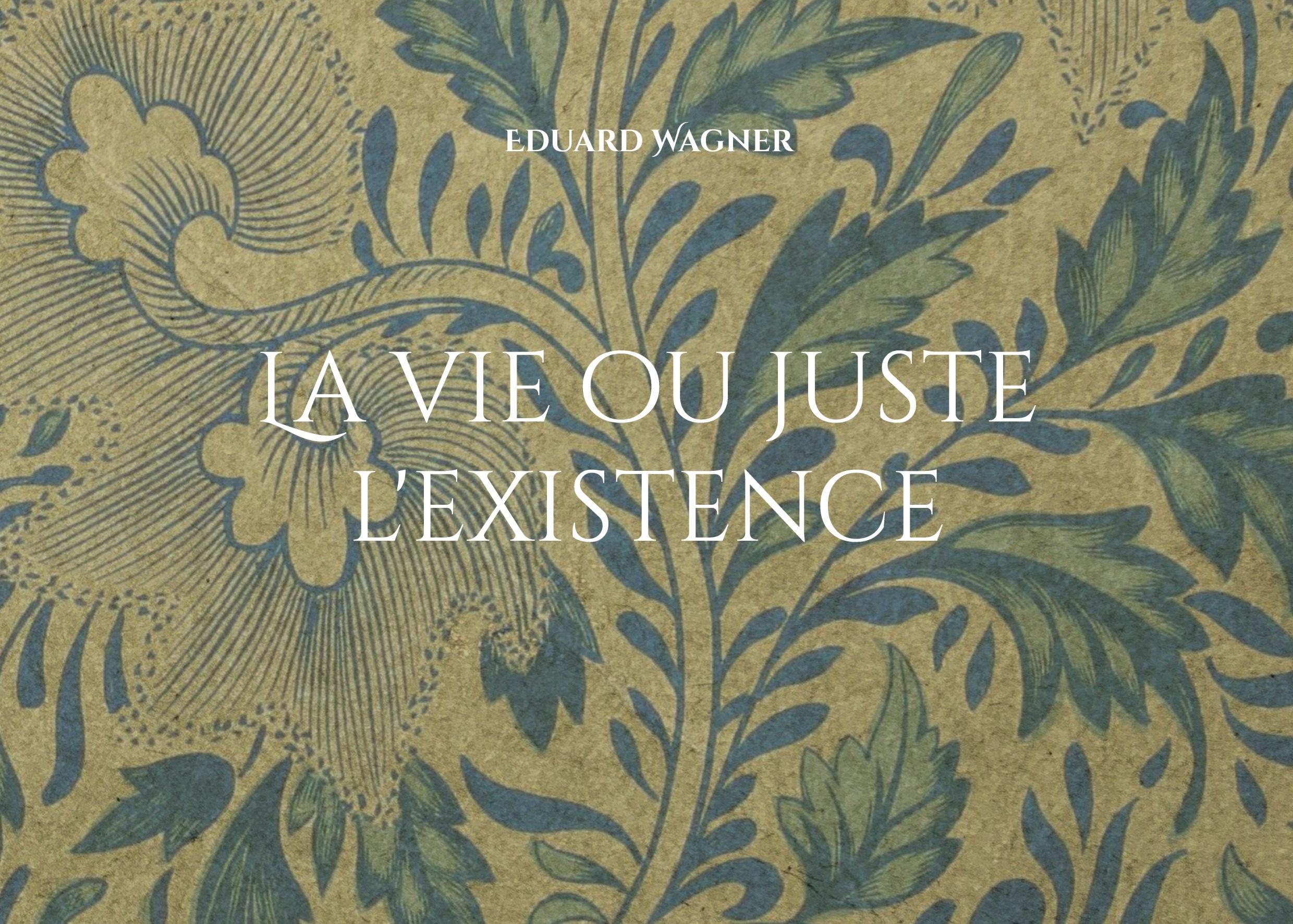 Vorderes Coverbild La vie ou juste l'existence
