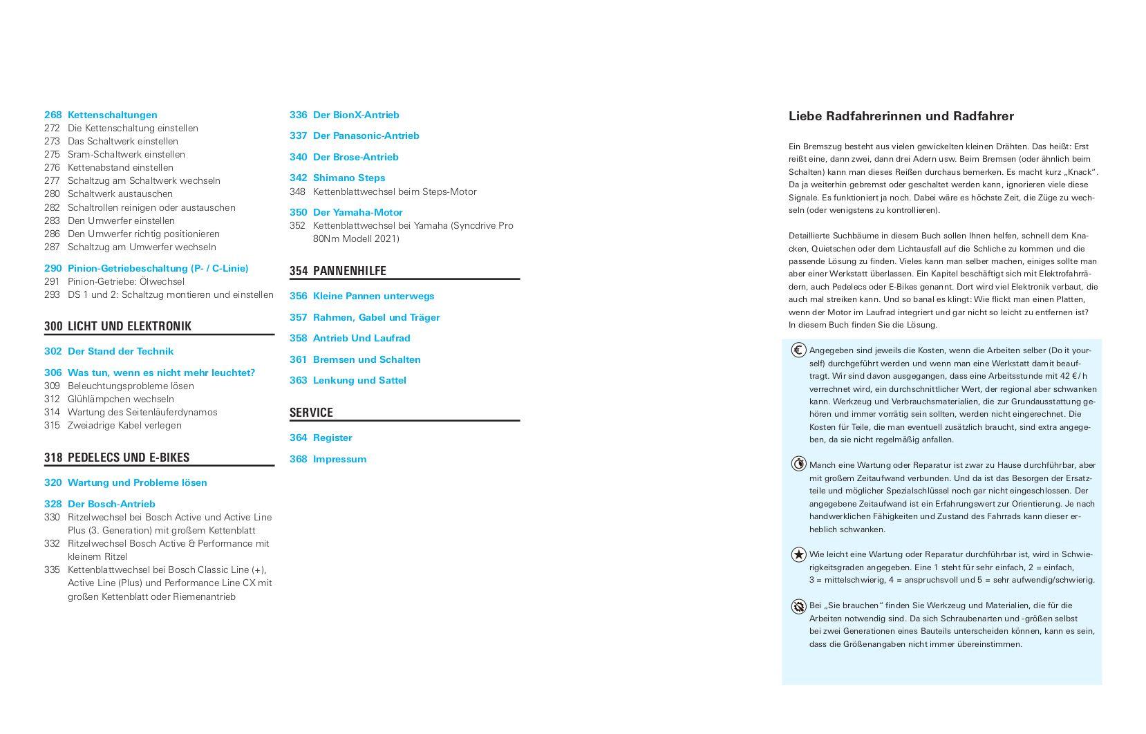 Beispielinhalt (Bild) Fahrradreparaturen