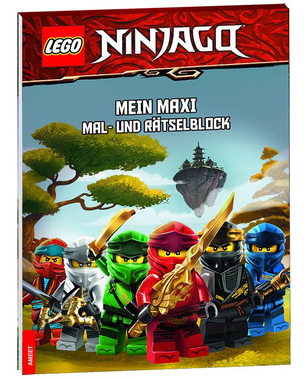 Vorderes Coverbild LEGO® NINJAGO® - Mein Maxi Mal- und Rätselblock