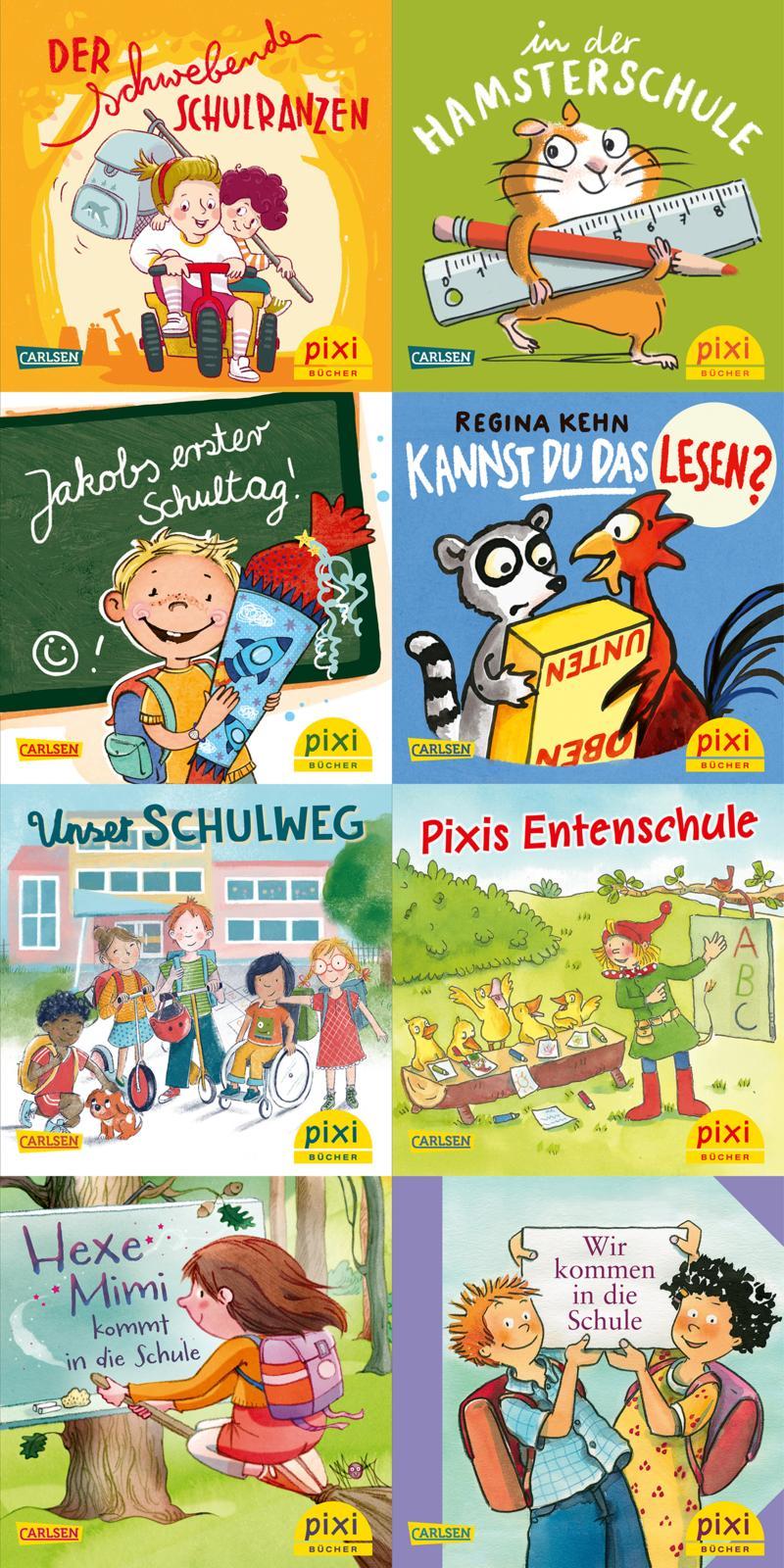 Vorderes Coverbild Pixi-8er-Set 283: Geschichten für die Schultüte (8x1 Exemplar)