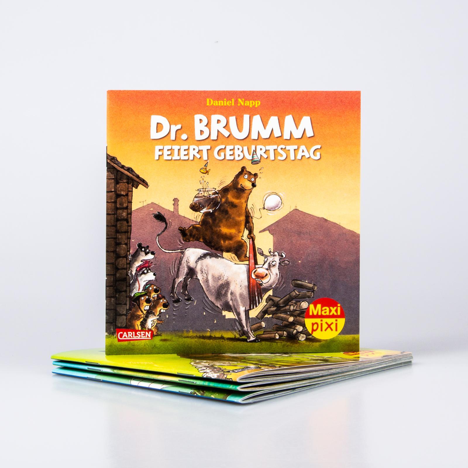 Beispielinhalt (Bild) Maxi-Pixi-4er-Set 91: Neues von Dr. Brumm (4x1 Exemplar)