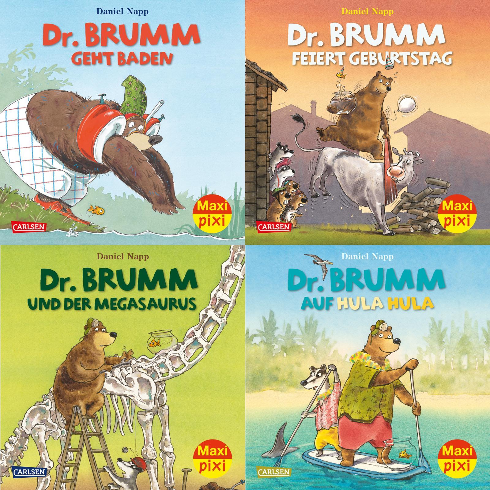 Vorderes Coverbild Maxi-Pixi-4er-Set 91: Neues von Dr. Brumm (4x1 Exemplar)