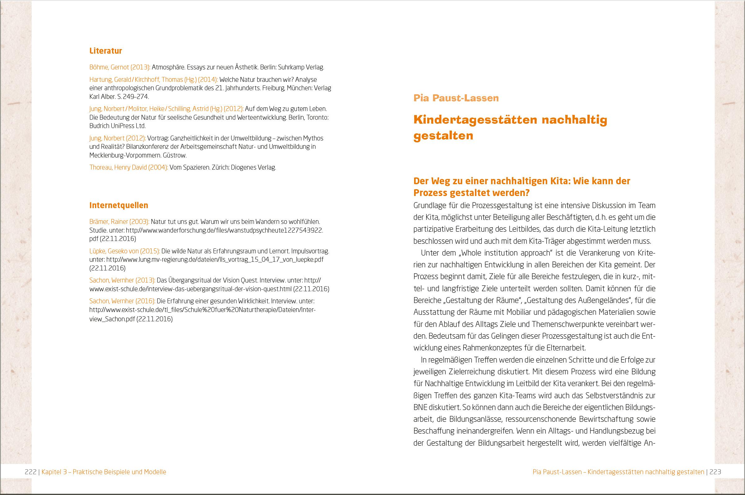 Beispielinhalt (Bild) BNE in der Kita