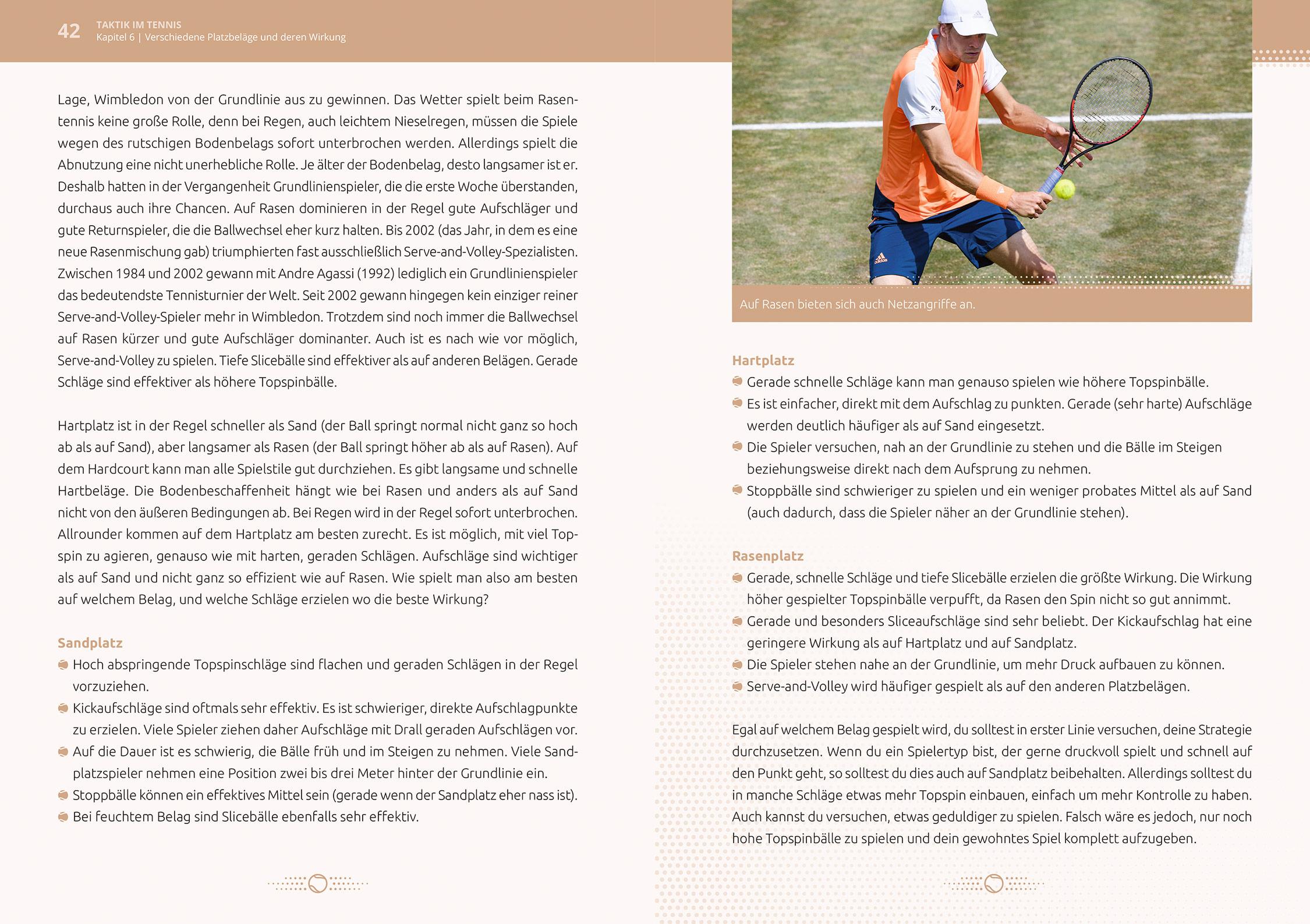 Beispielinhalt (Bild) Taktik im Tennis