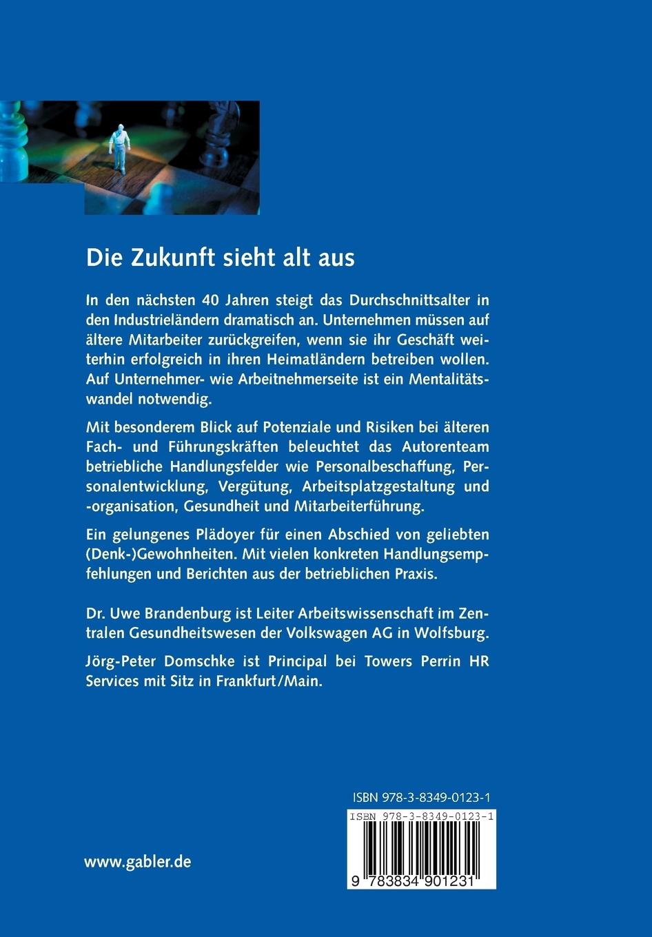 Rückseitencover Die Zukunft sieht alt aus