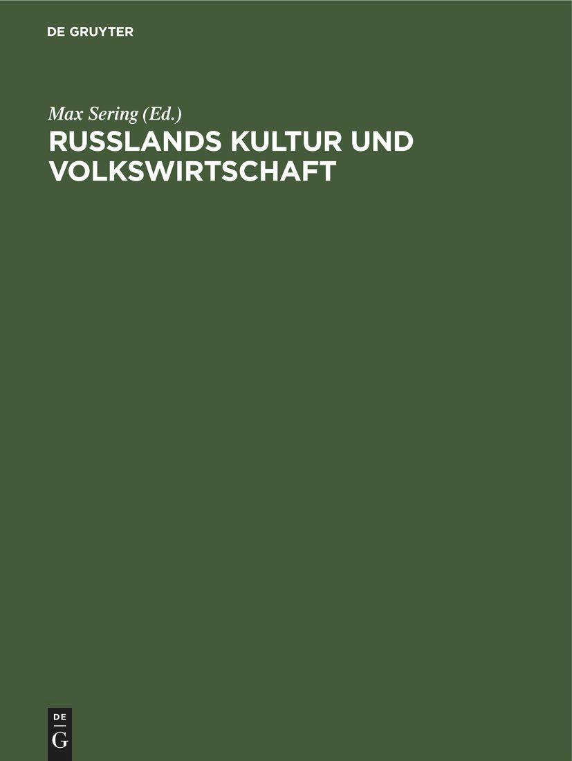 Vorderes Coverbild Russlands Kultur und Volkswirtschaft