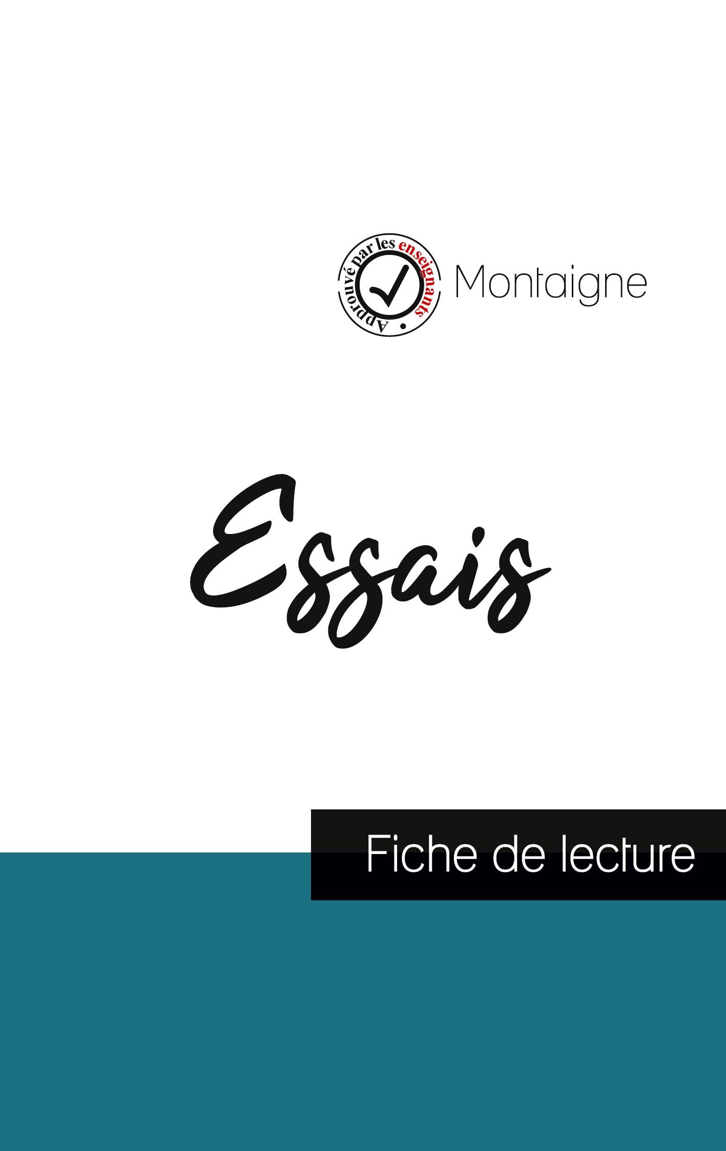 Vorderes Coverbild Essais de Montaigne (fiche de lecture et analyse complète de l'oeuvre)
