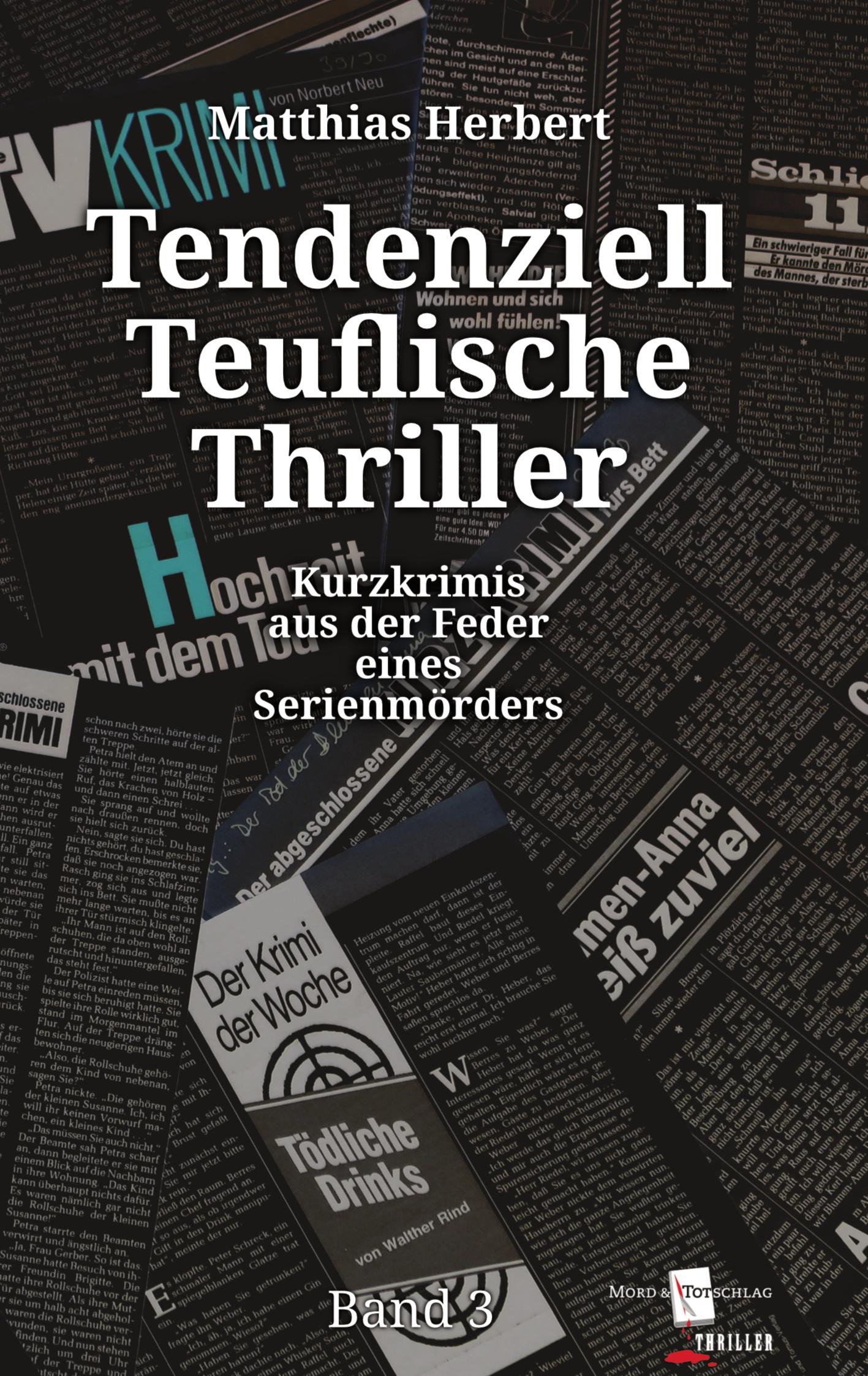 Vorderes Coverbild Tendenziell Teuflische Thriller