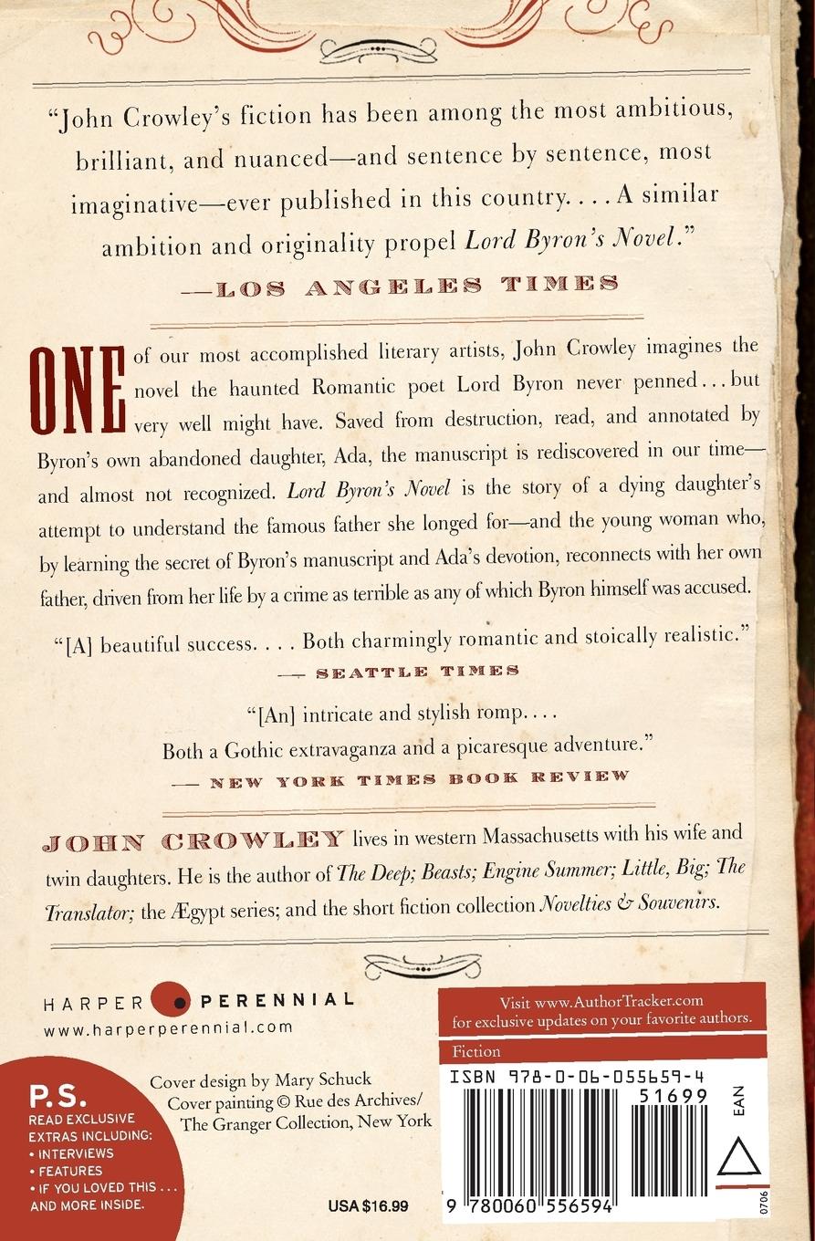 Rückseitencover Lord Byron's Novel