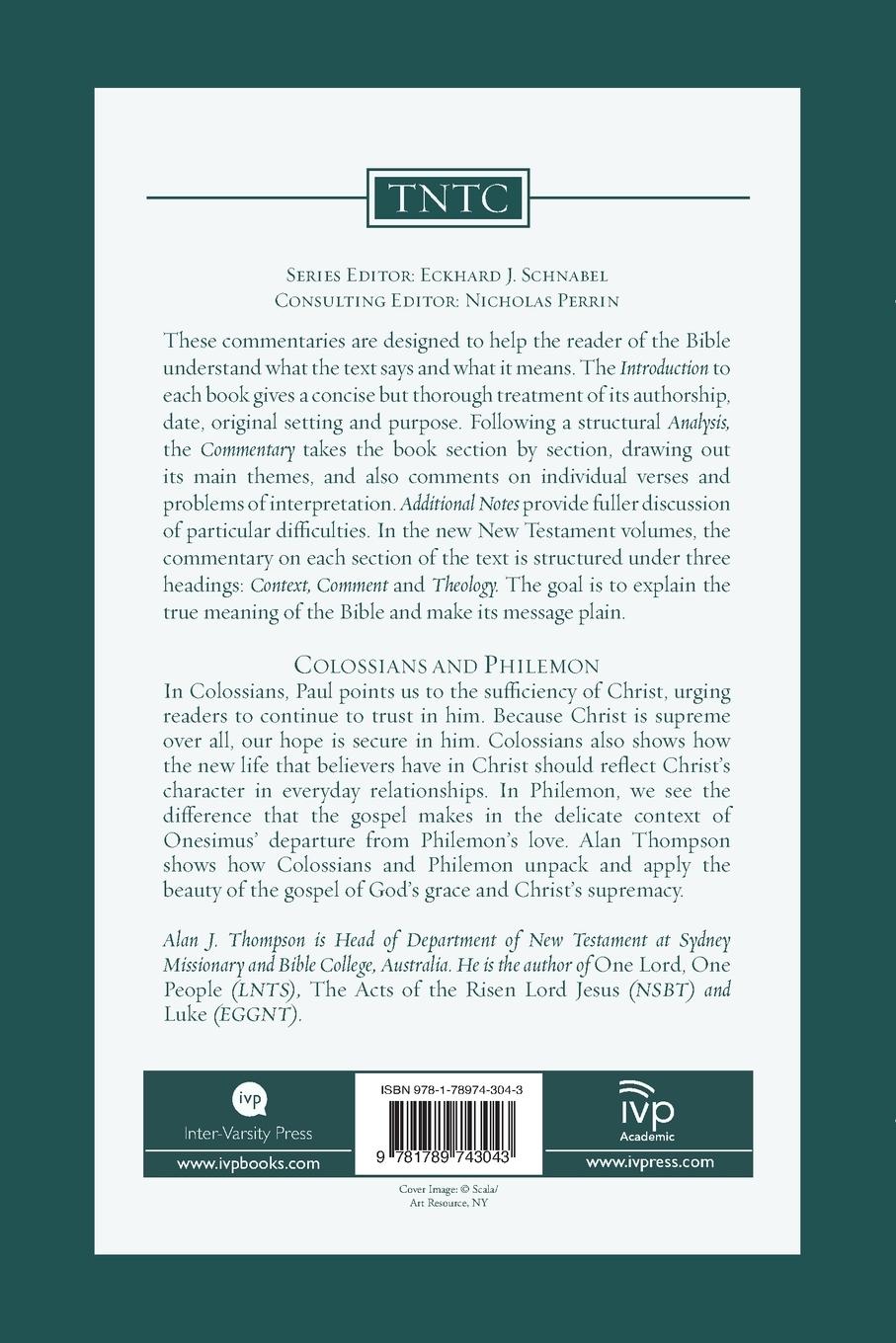 Rückseitencover Colossians and Philemon