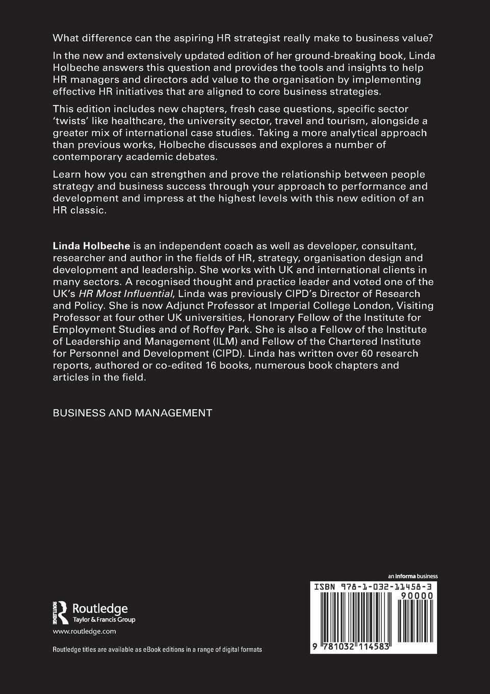 Rückseitencover Aligning Human Resources and Business Strategy