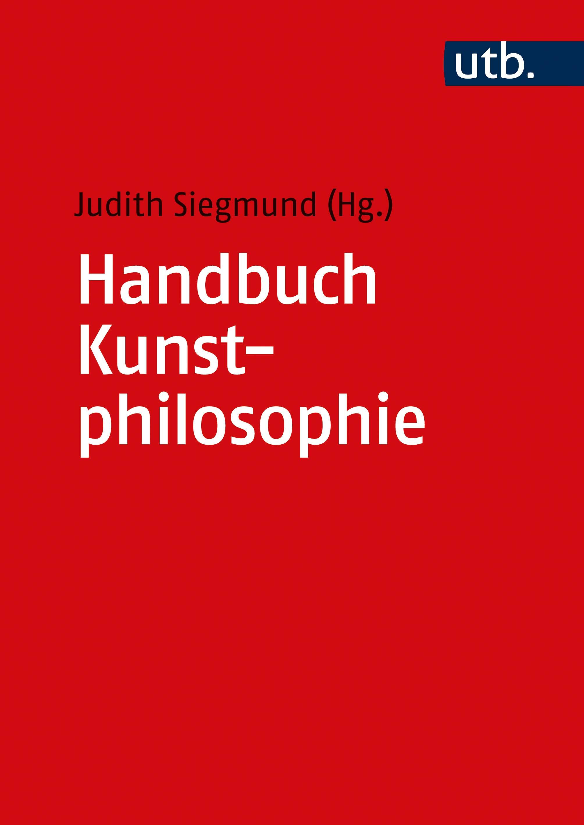 Vorderes Coverbild Handbuch Kunstphilosophie