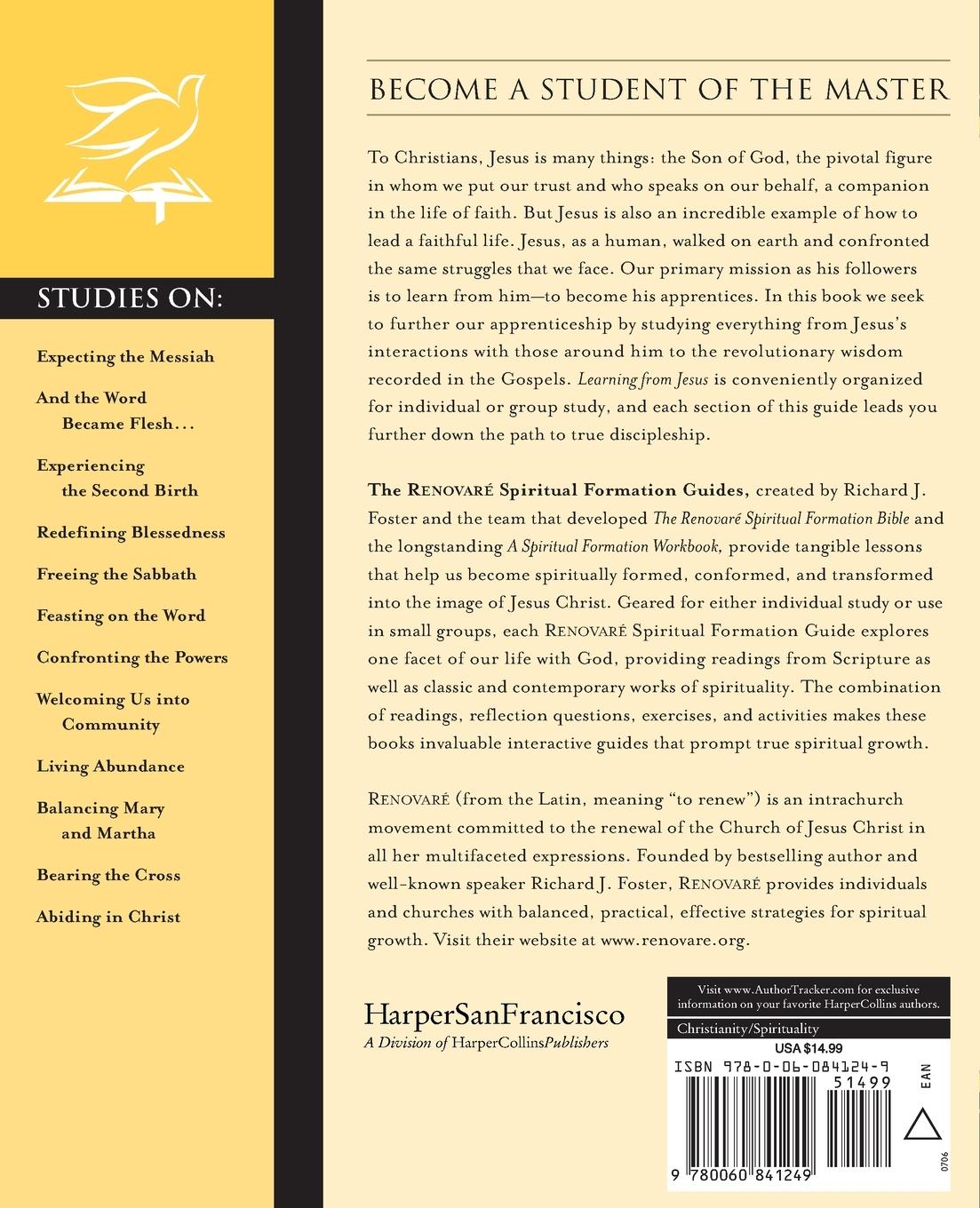 Rückseitencover Learning from Jesus