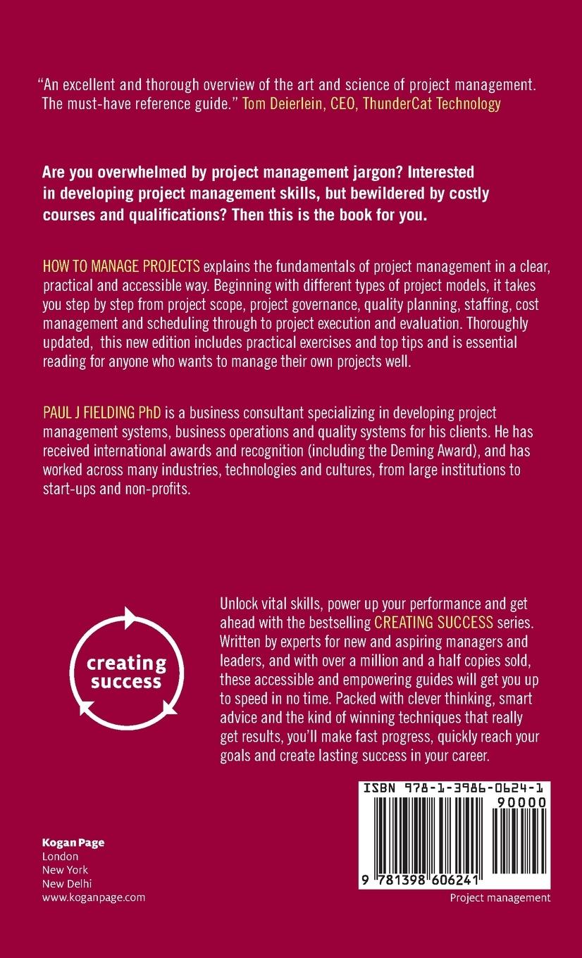 Rückseitencover How to Manage Projects