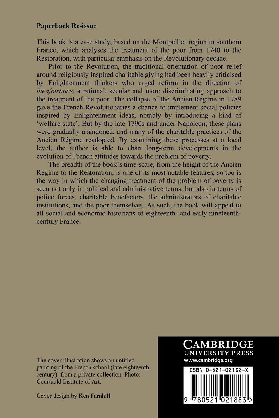 Rückseitencover Charity and Bienfaisance