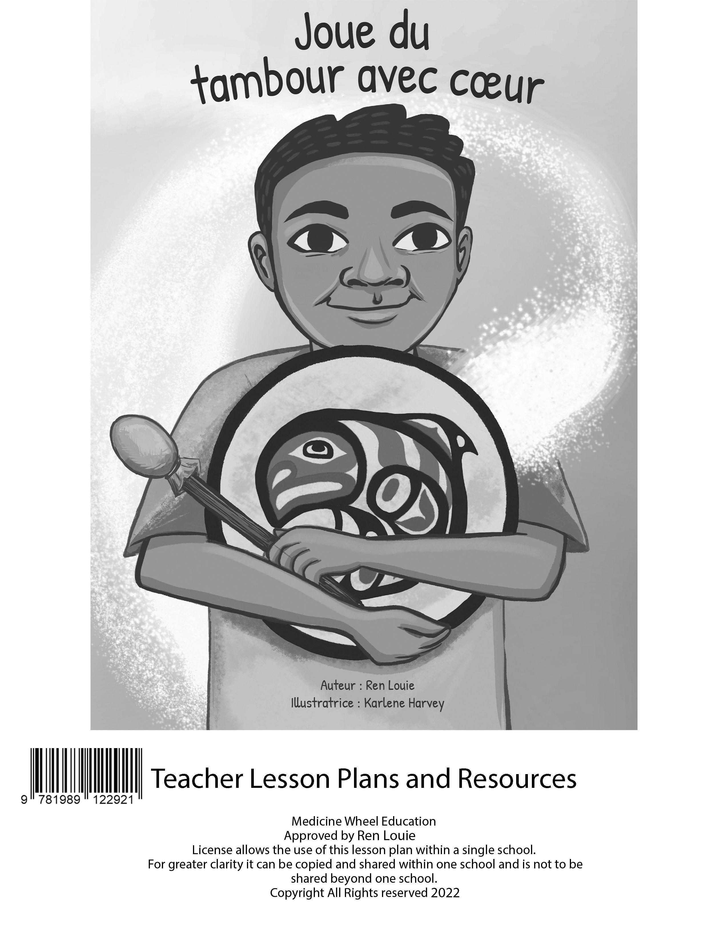 Vorderes Coverbild Jour Du Tambour Avec Coeur Plan de Cours