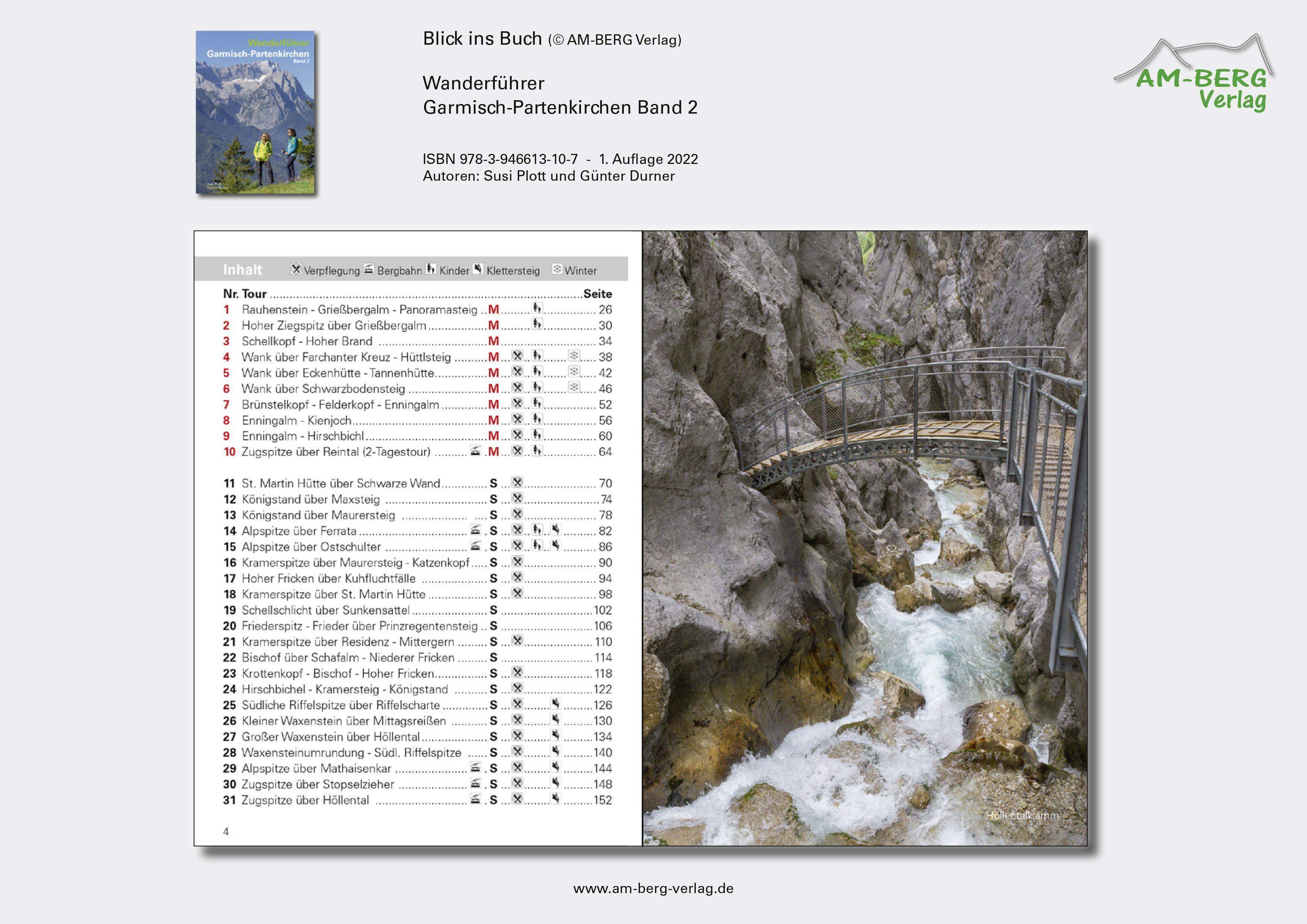 Beispielinhalt (Bild) Wanderführer Garmisch-Partenkirchen Band 2