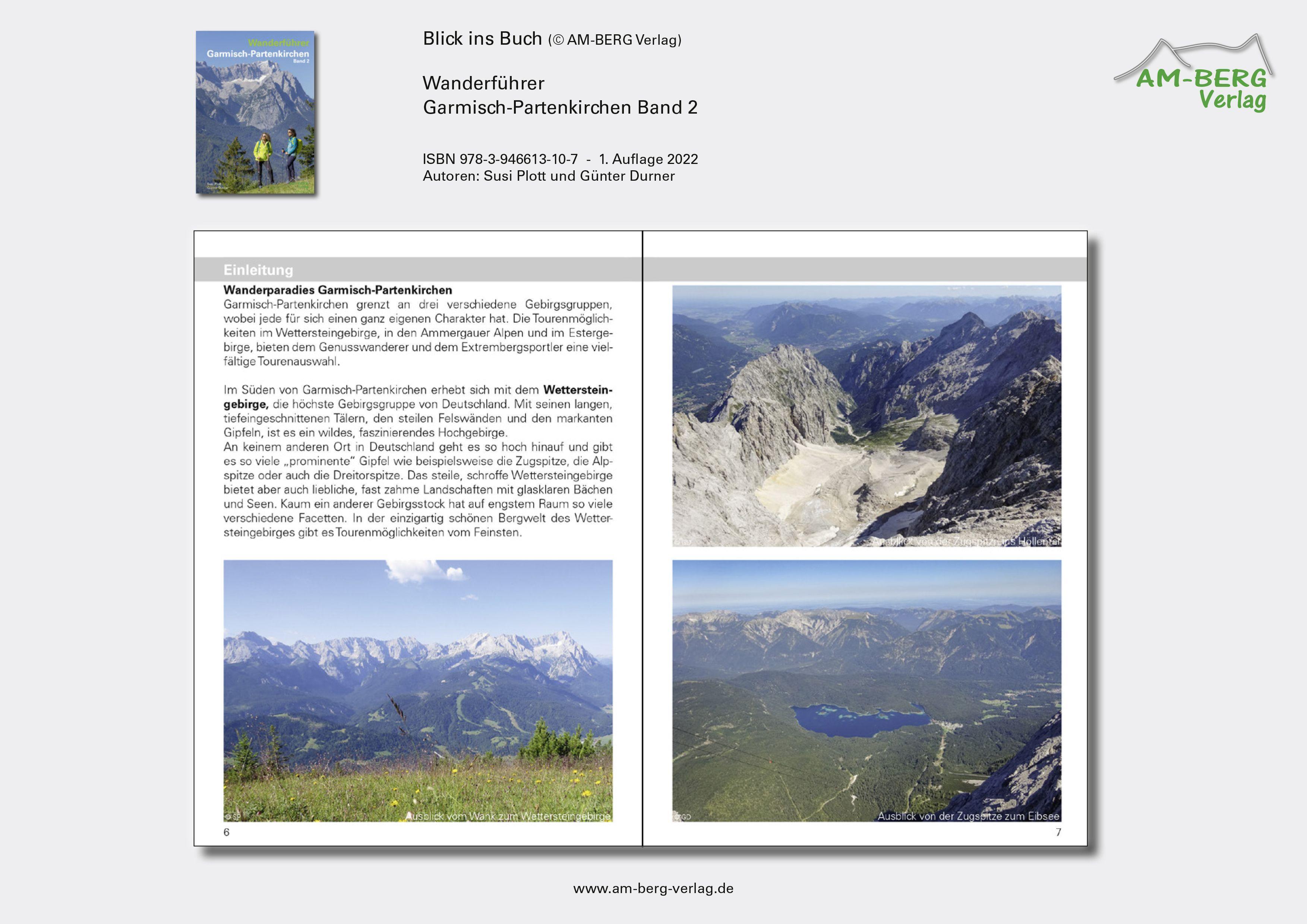 Beispielinhalt (Bild) Wanderführer Garmisch-Partenkirchen Band 2