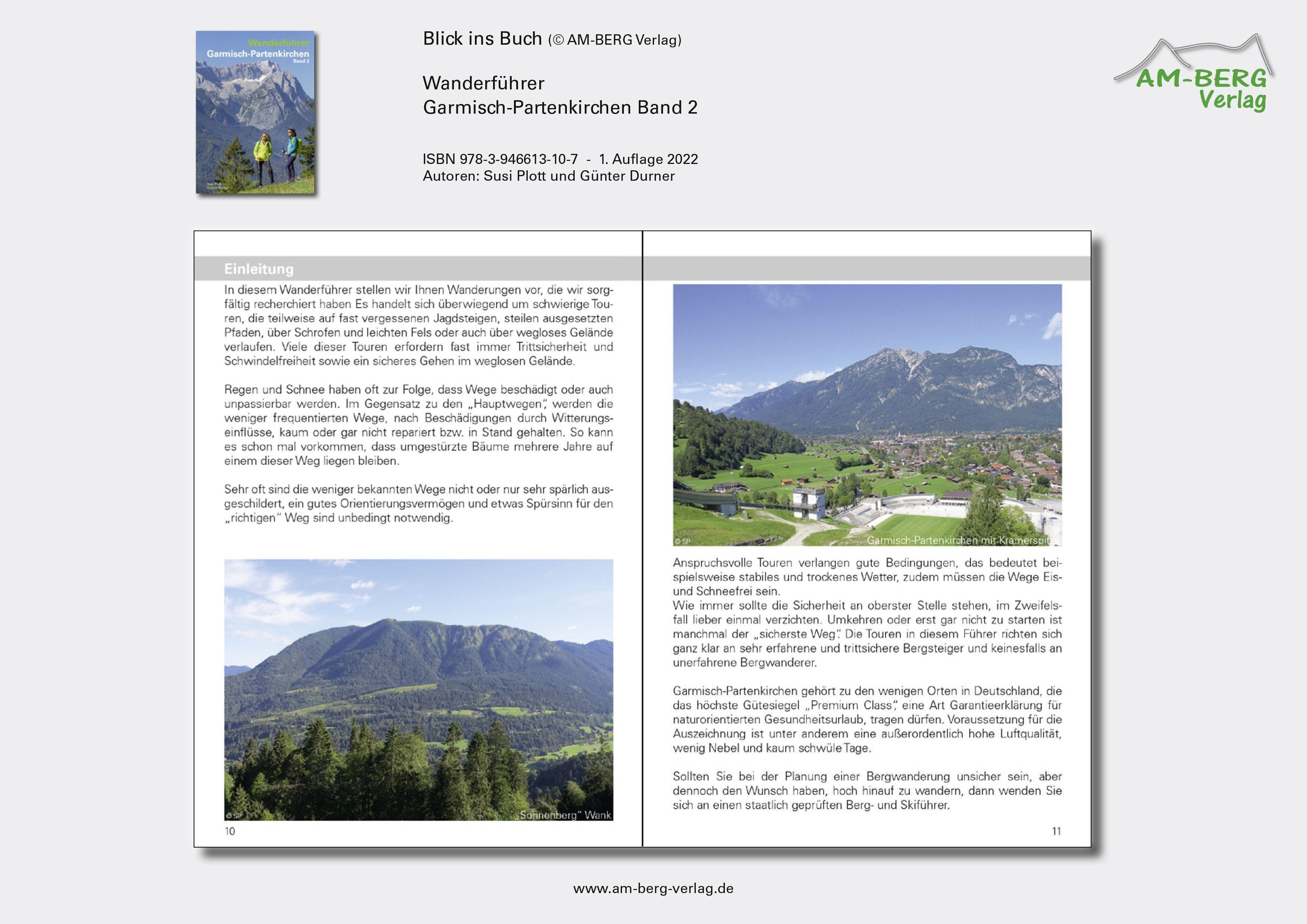 Beispielinhalt (Bild) Wanderführer Garmisch-Partenkirchen Band 2
