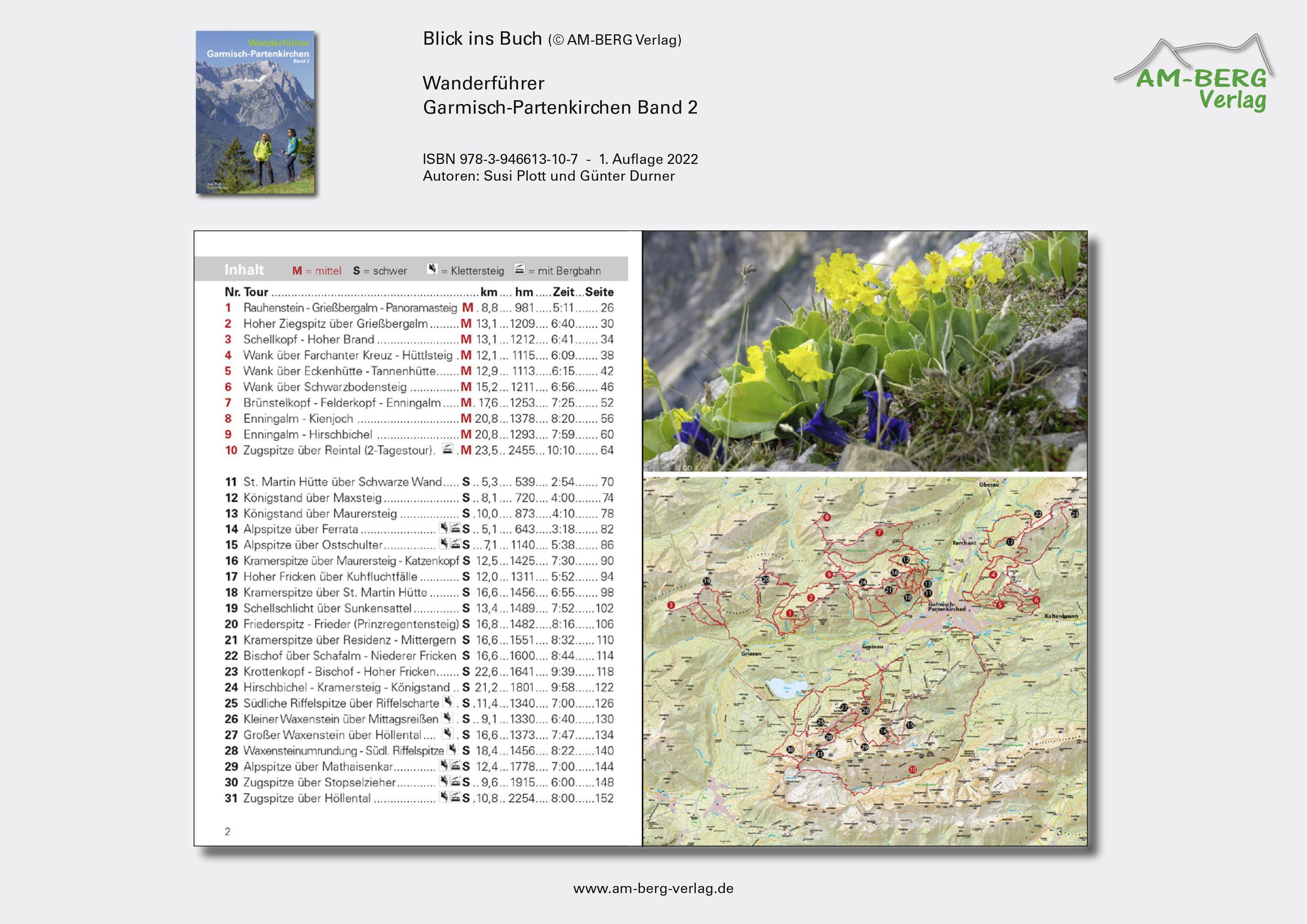 Beispielinhalt (Bild) Wanderführer Garmisch-Partenkirchen Band 2
