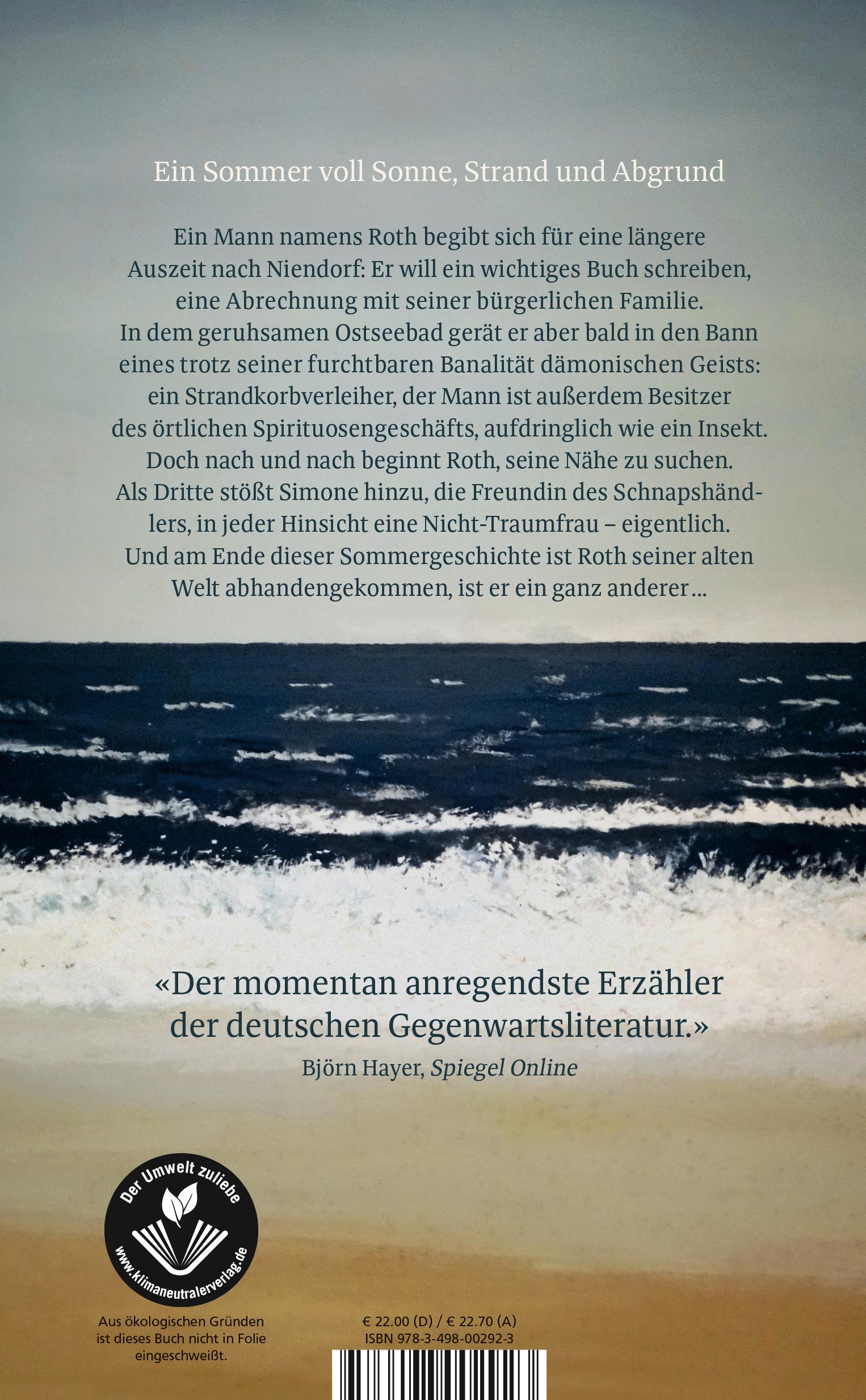 Rückseitencover Ein Sommer in Niendorf