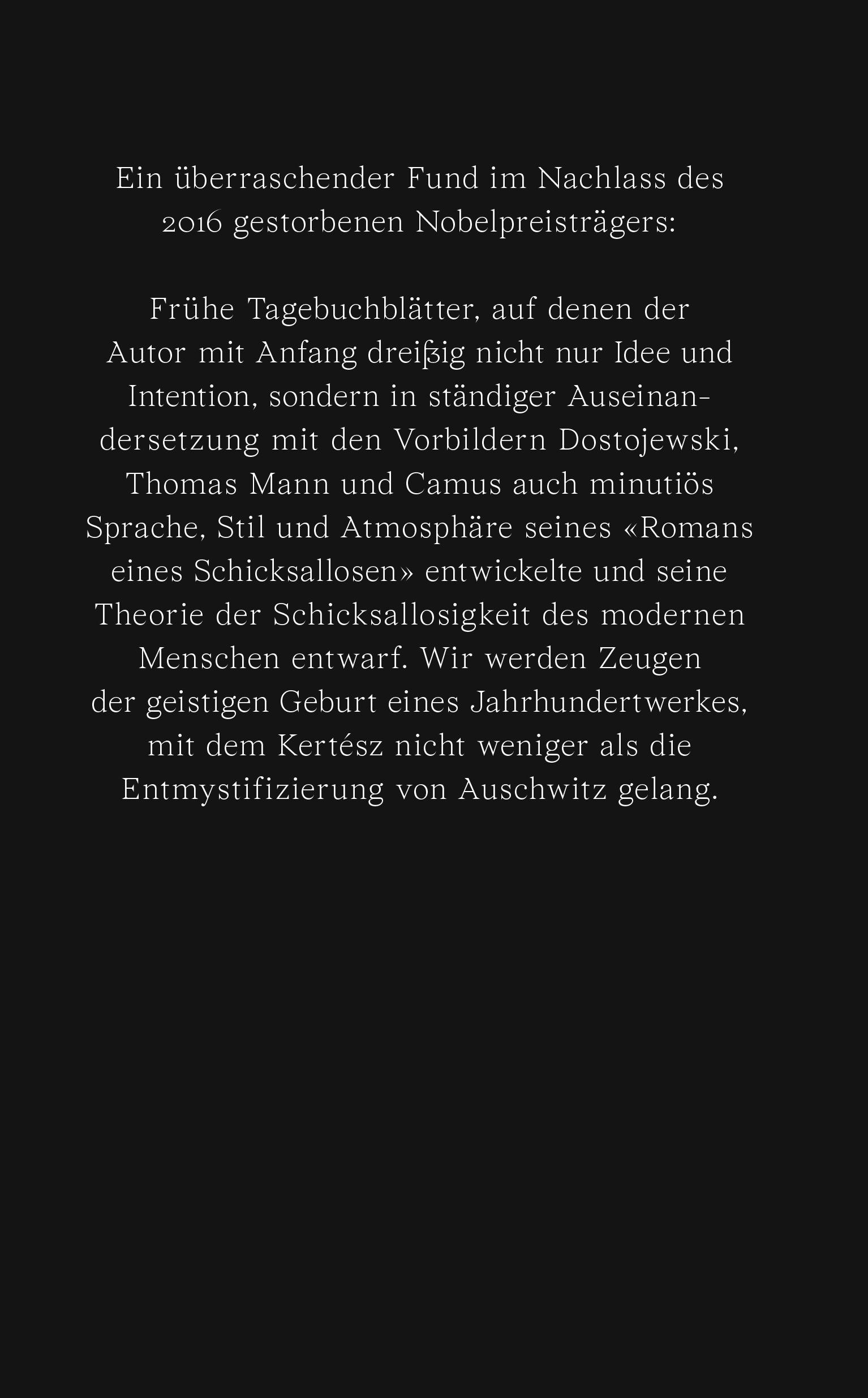 Rückseitencover Heimweh nach dem Tod