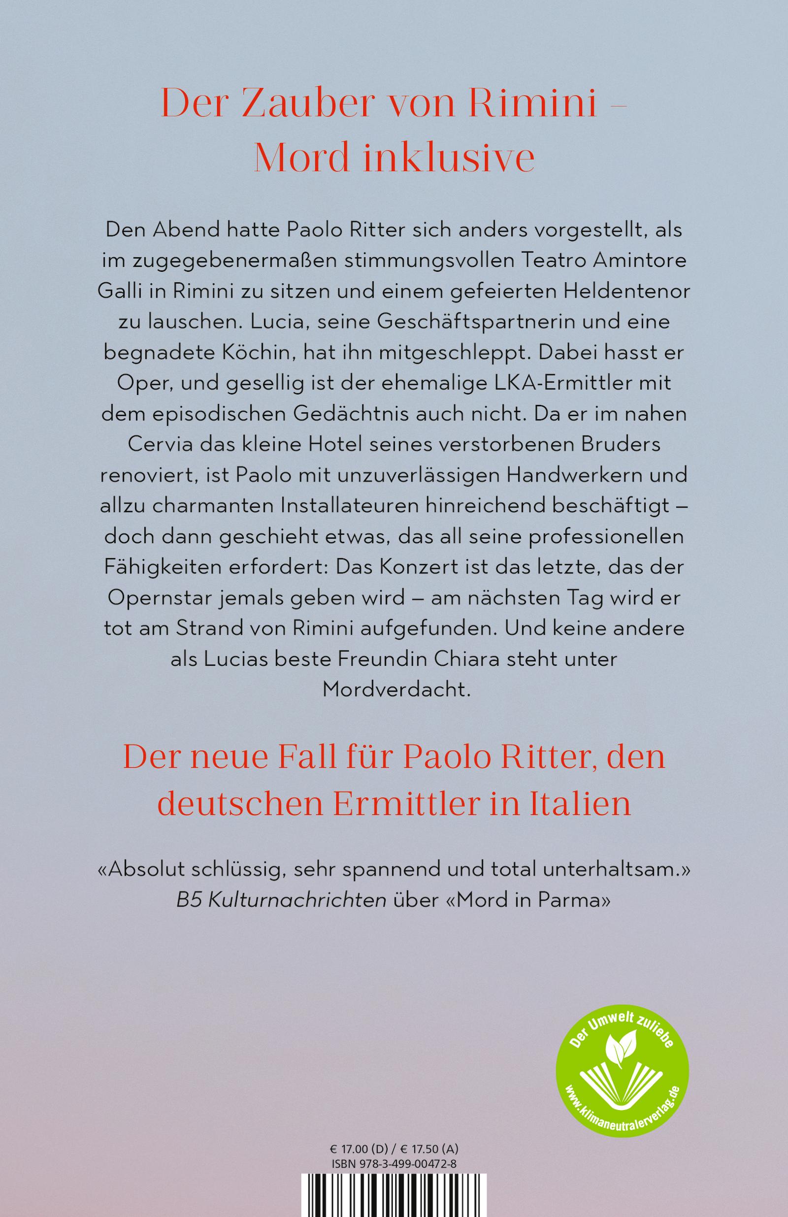 Rückseitencover Tod in Rimini