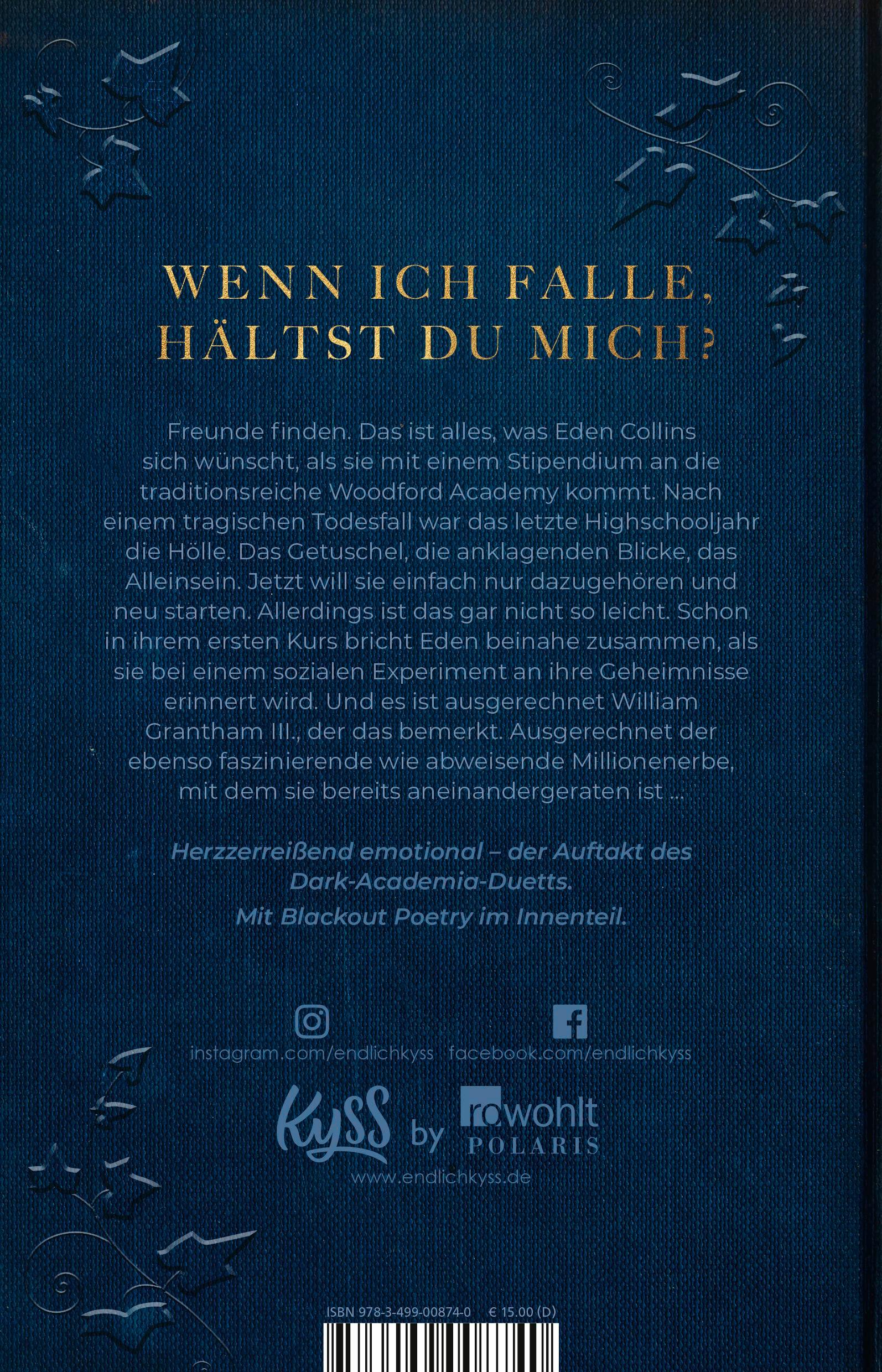 Rückseitencover Dark Ivy - Wenn ich falle