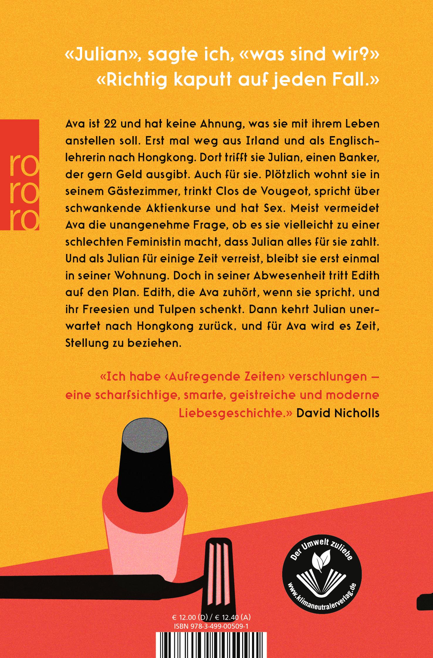 Rückseitencover Aufregende Zeiten