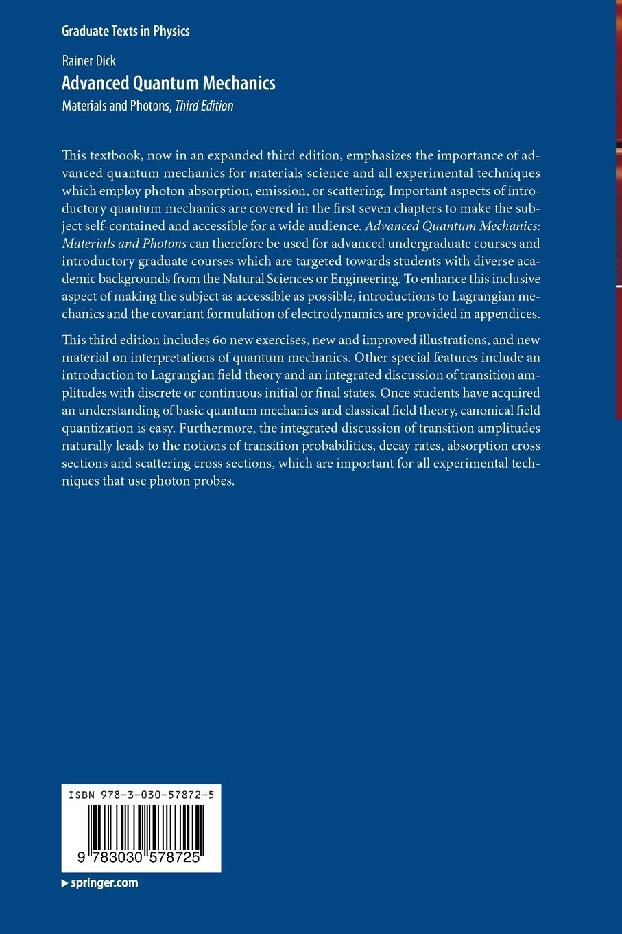 Rückseitencover Advanced Quantum Mechanics