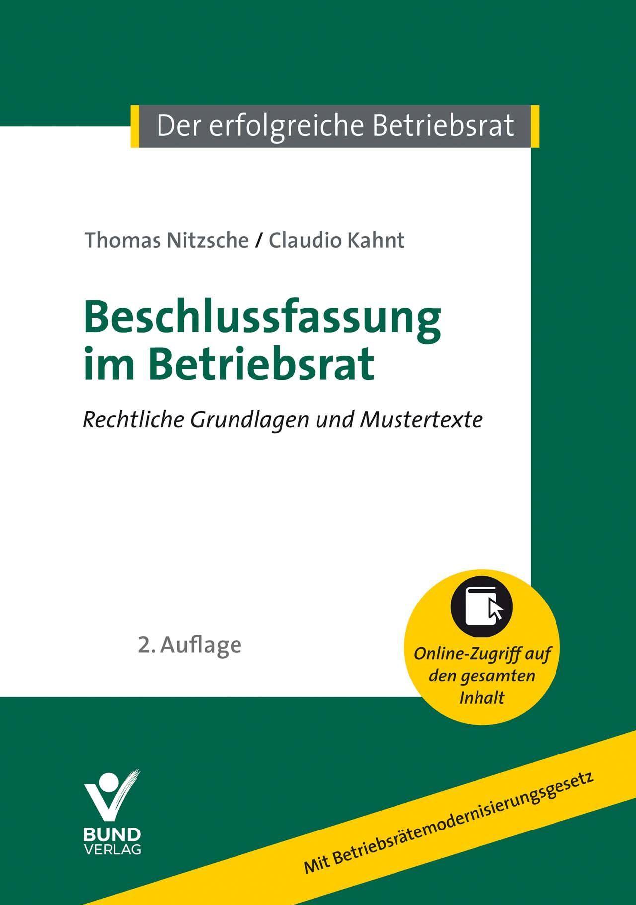 Vorderes Coverbild Beschlussfassung im Betriebsrat