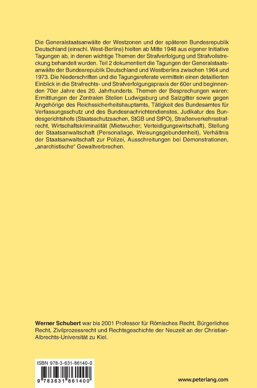 Rückseitencover Strafverfolgung in der Bundesrepublik Deutschland und in Berlin (West)