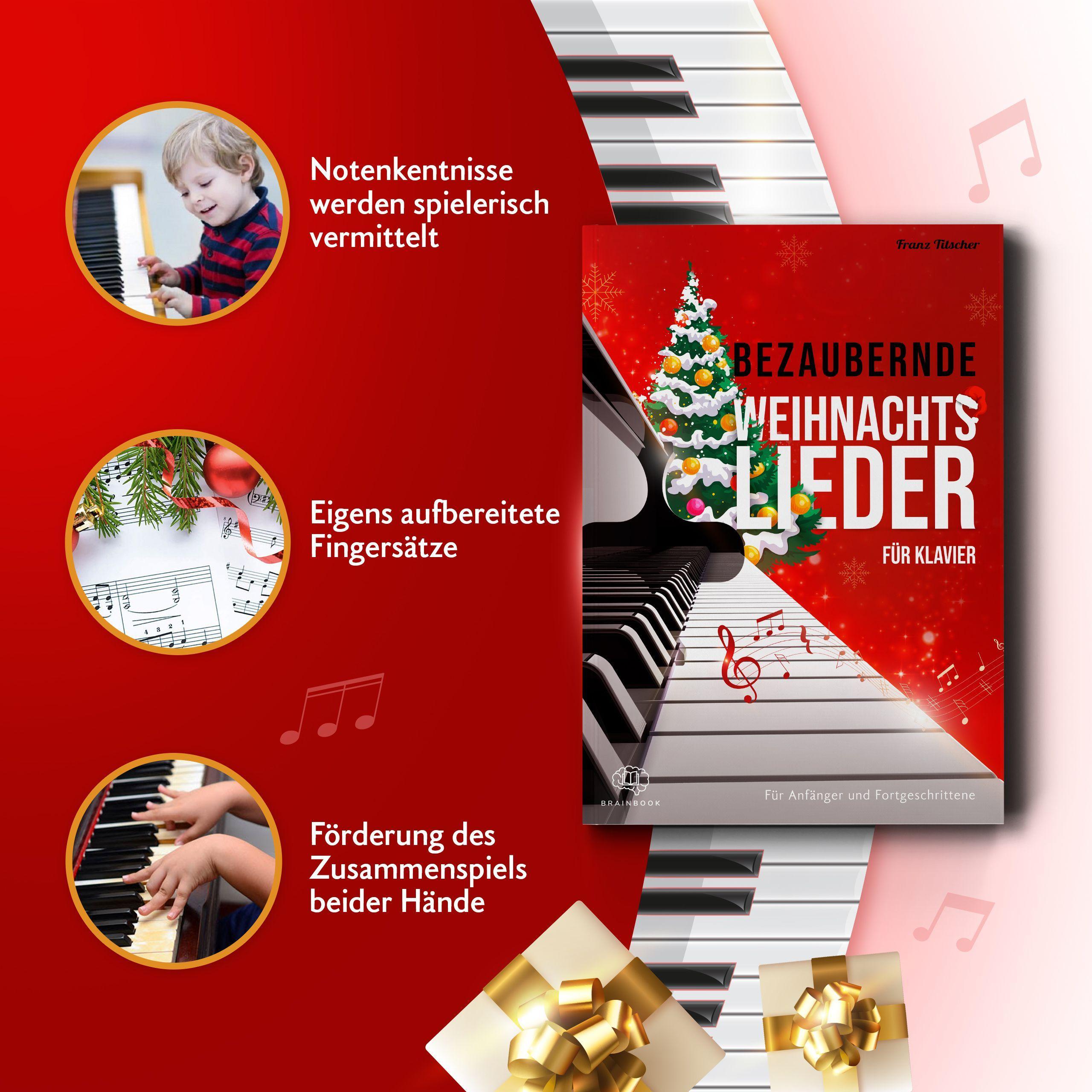 Beispielinhalt (Bild) Bezaubernde Weihnachtslieder für Klavier