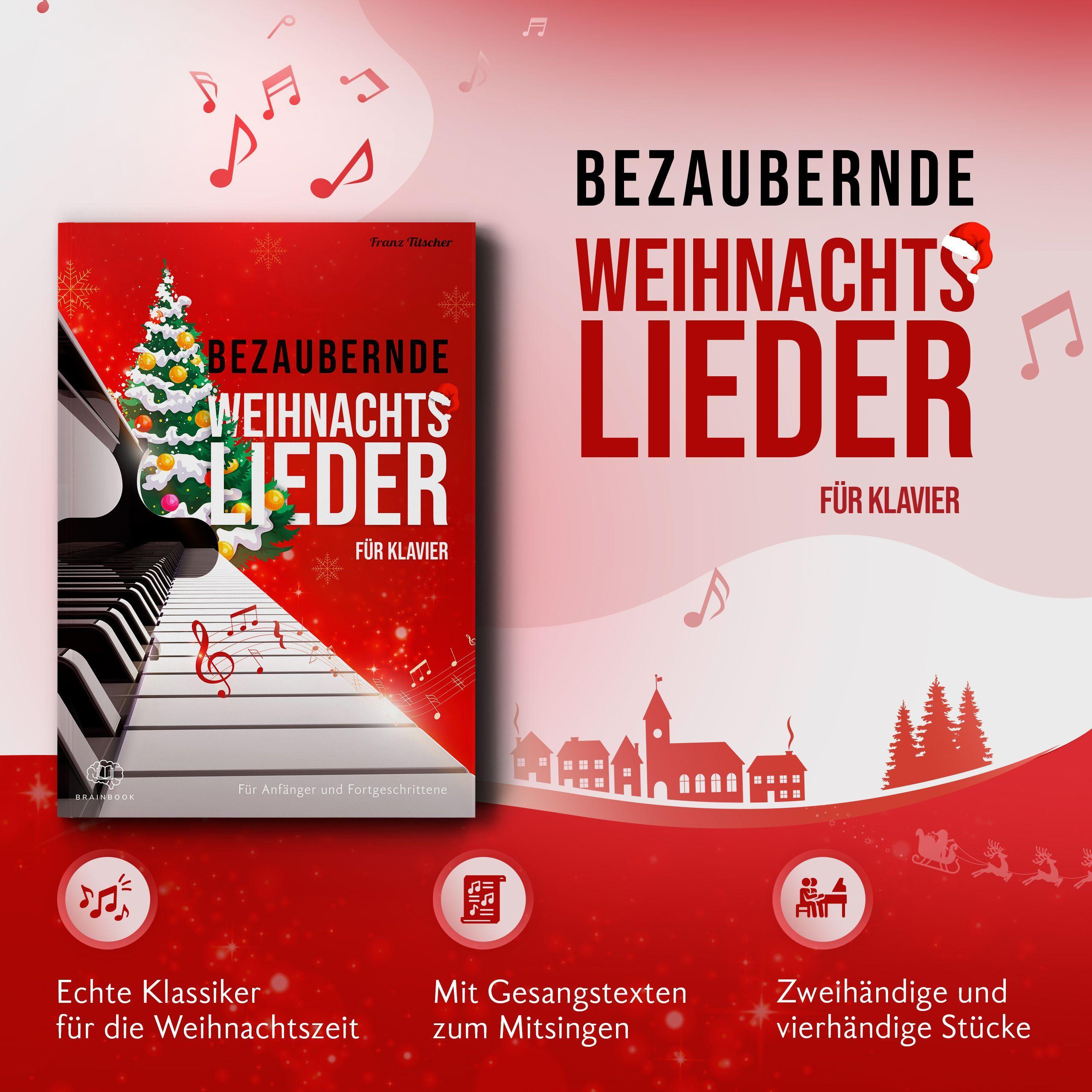 Beispielinhalt (Bild) Bezaubernde Weihnachtslieder für Klavier