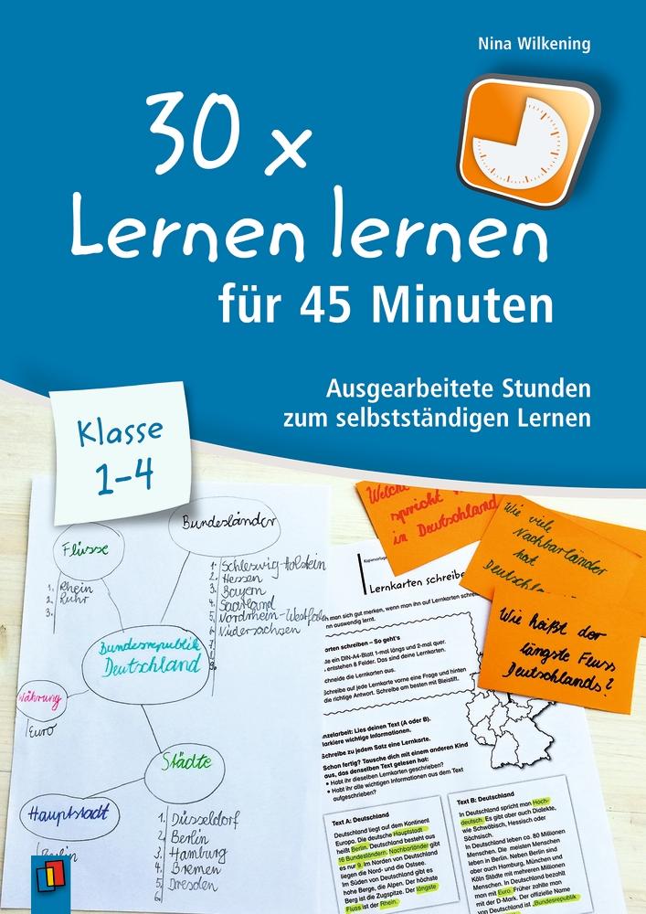 Vorderes Coverbild 30 x Lernen lernen für 45 Minuten - Klasse 1-4