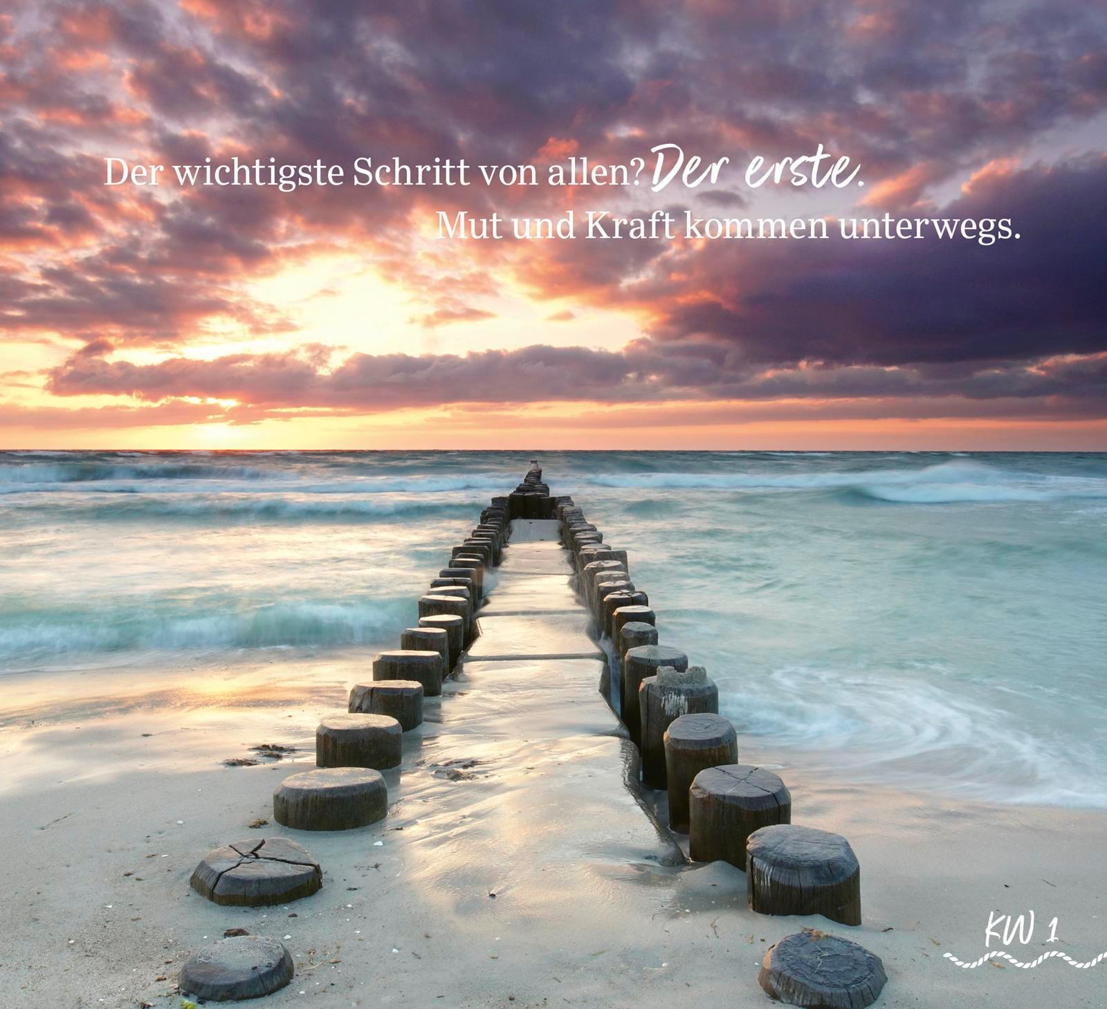 Beispielinhalt (Bild) Glück beginnt mit Freiheit - Aufstellbuch