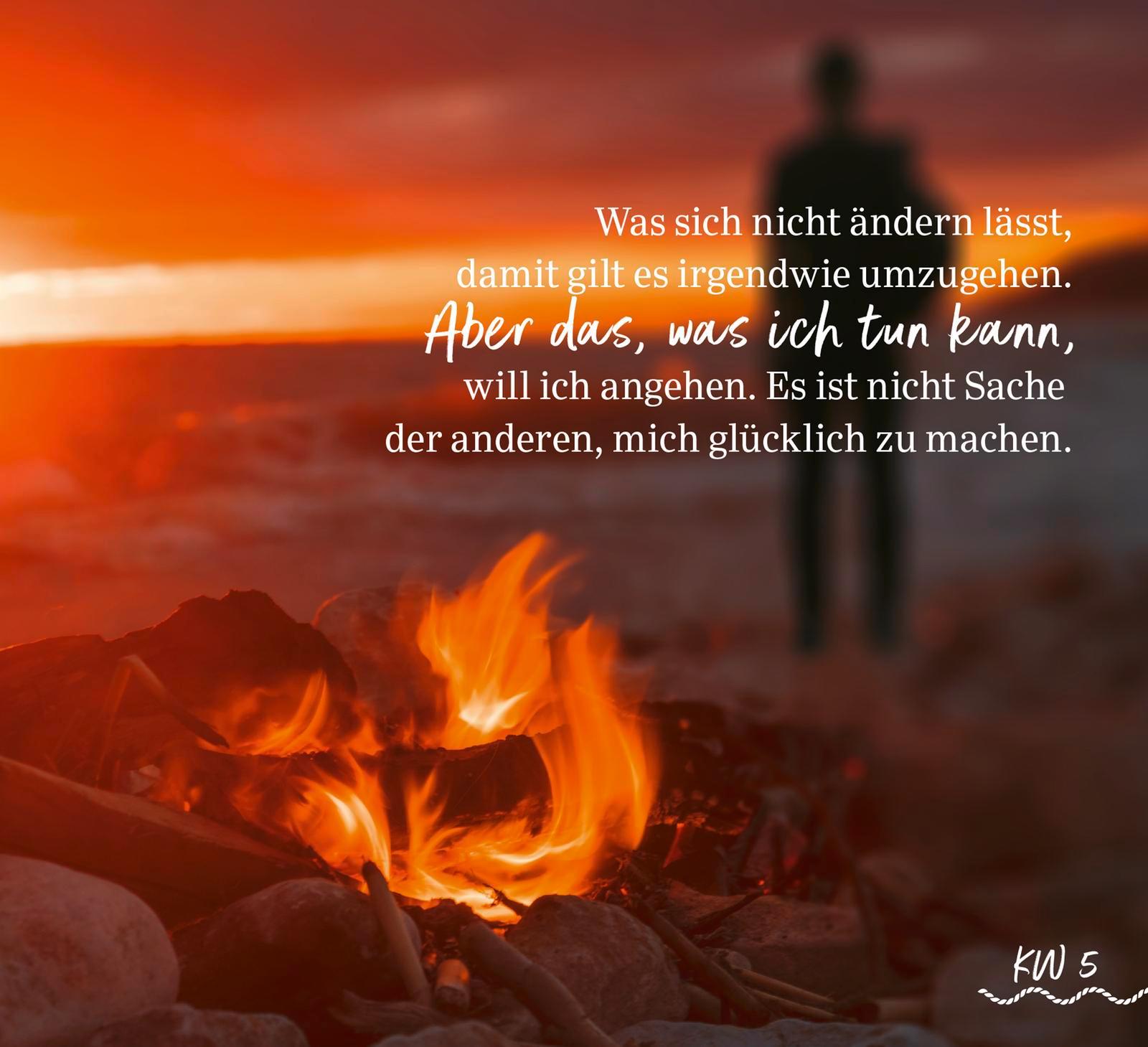 Beispielinhalt (Bild) Glück beginnt mit Freiheit - Aufstellbuch