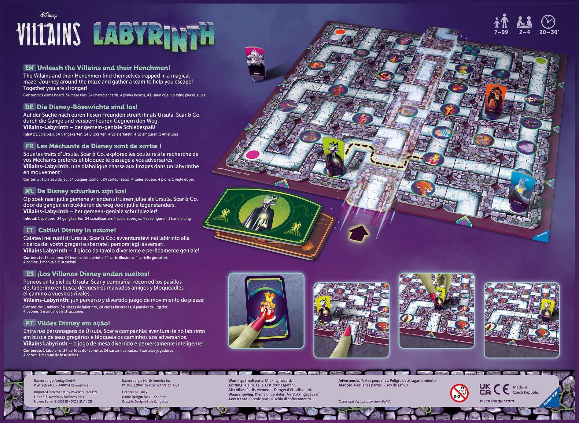 Beispielinhalt (Bild) Disney Villains Labyrinth Game