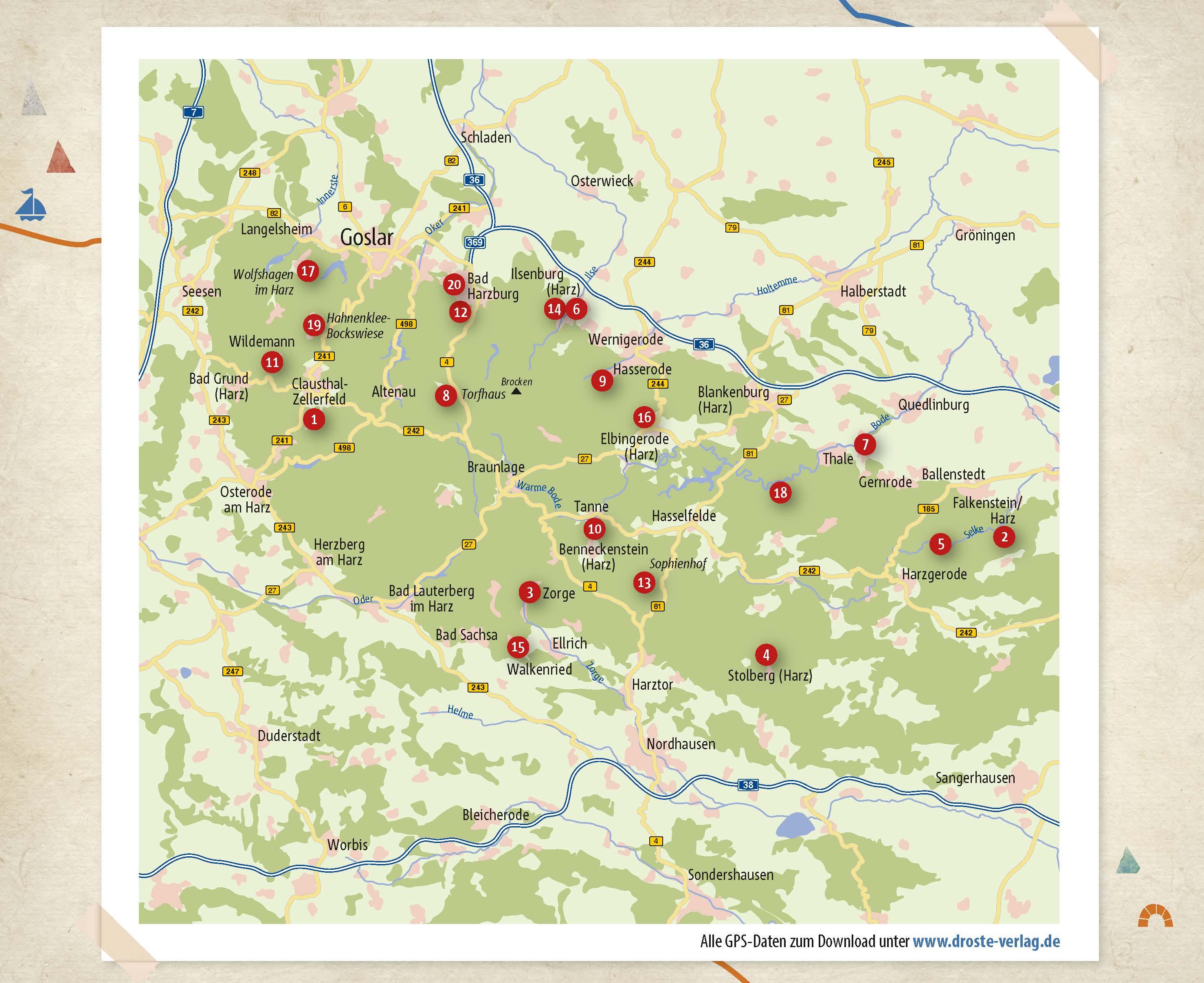 Beispielinhalt (Bild) Harz. Wandern für die Seele