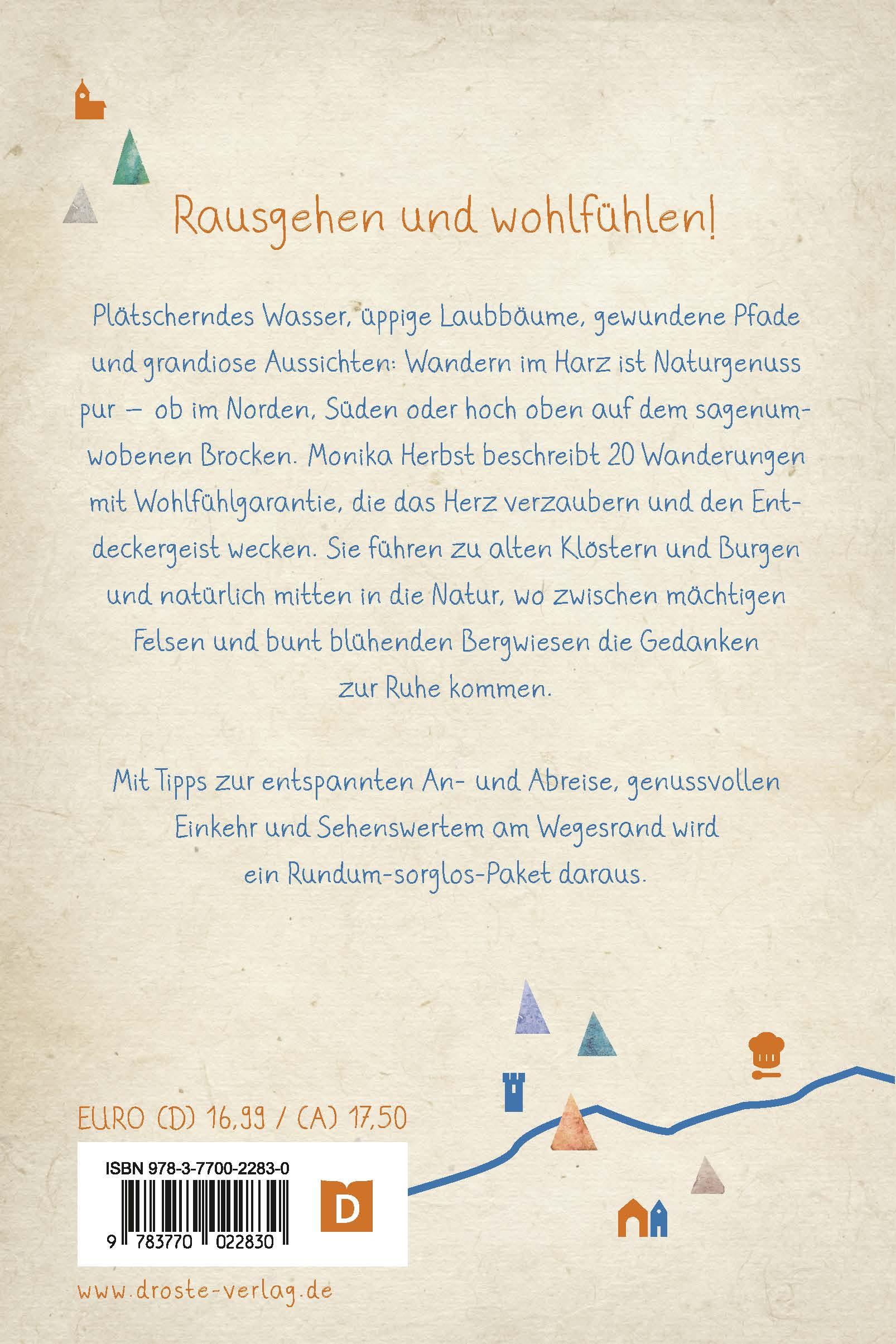 Rückseitencover Harz. Wandern für die Seele
